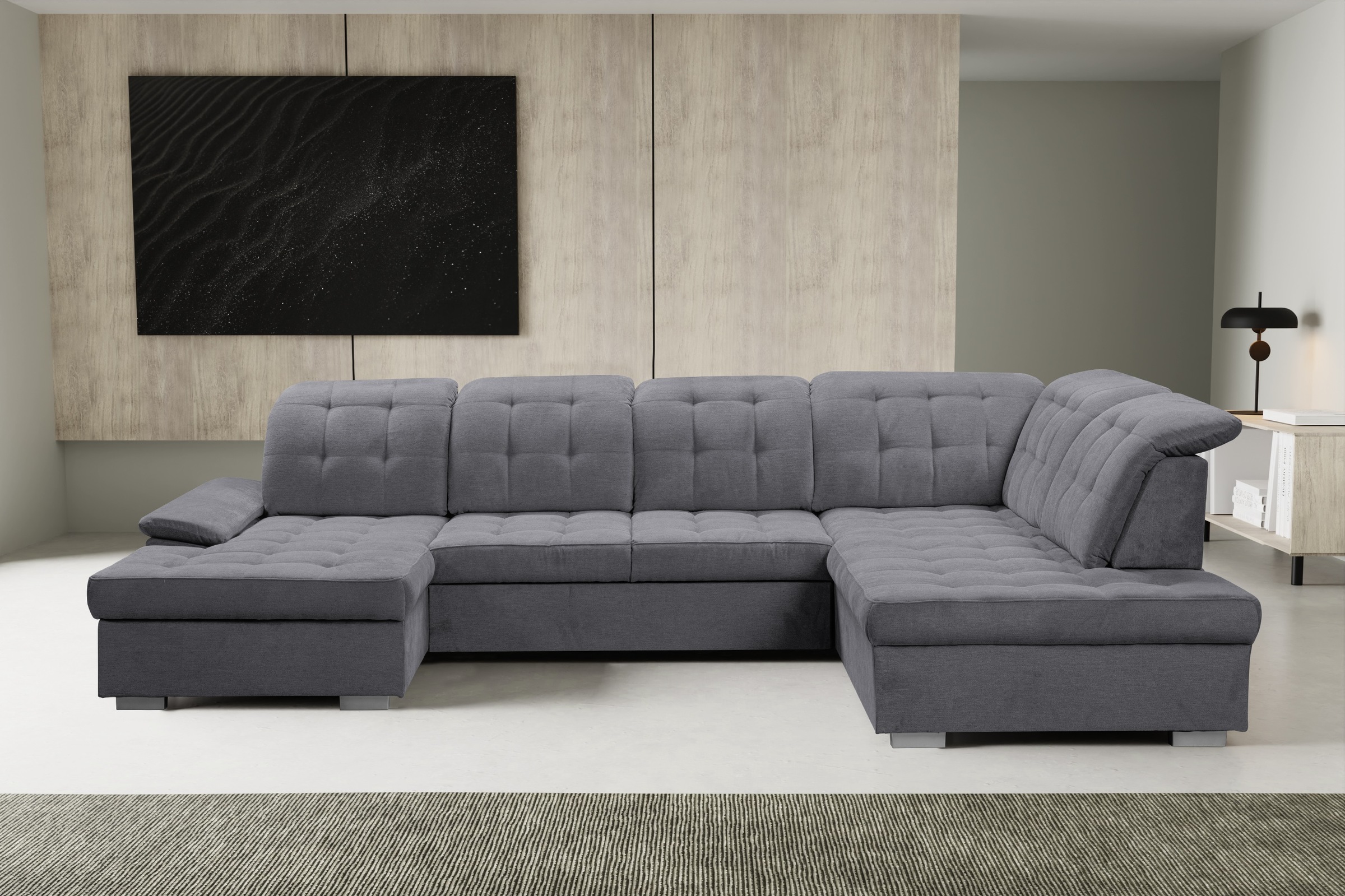 WERK2 Wohnlandschaft "Kordula-New Multifunktion Couch, Breite 332cm, bequem günstig online kaufen