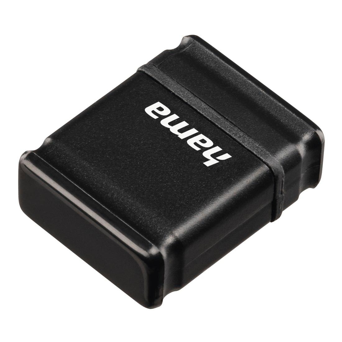 HAMA USB-Stick "Smartly, USB 2.0, Schwarz", 32 GB, schwarz, USB-Sticks