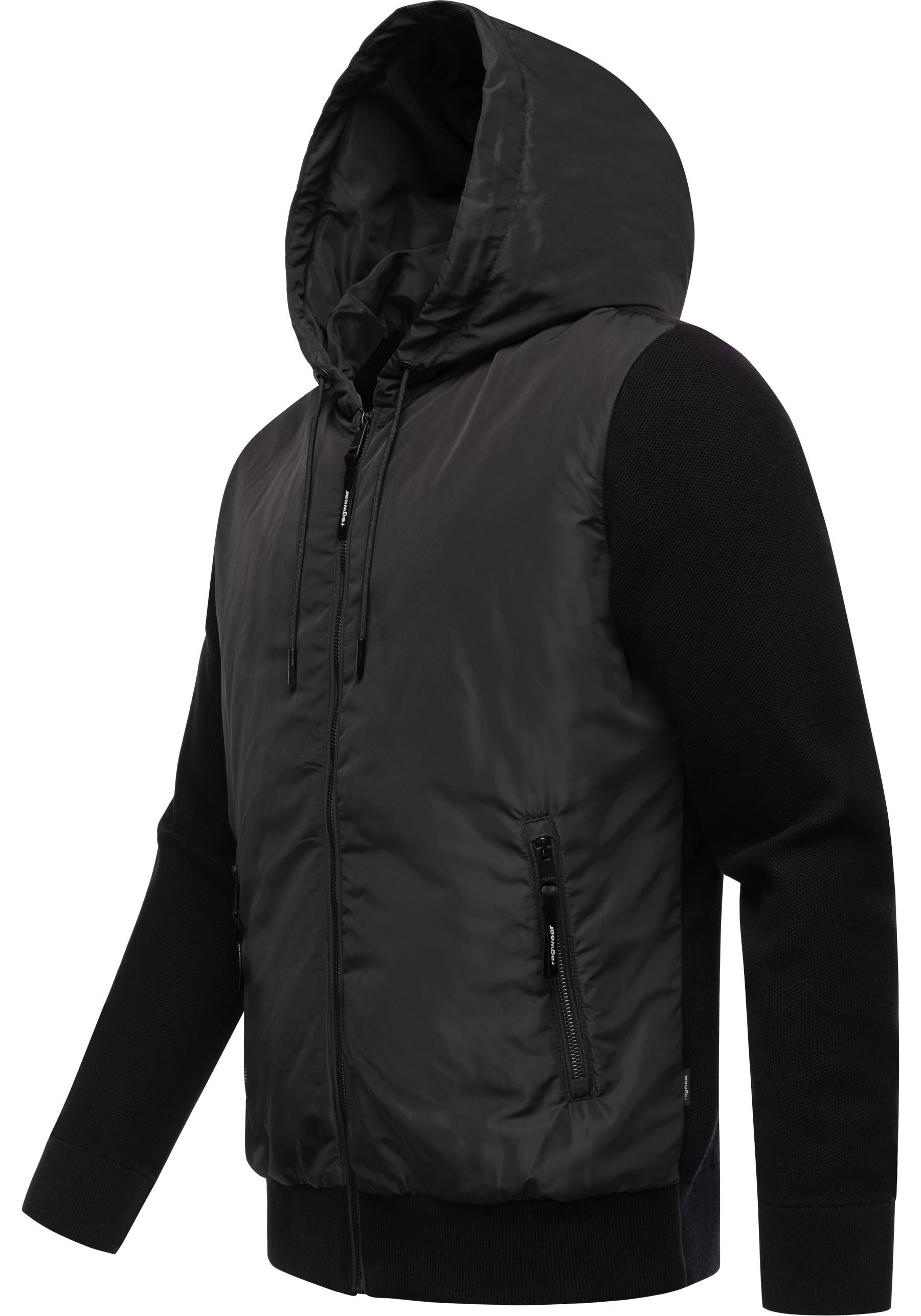 Ragwear Outdoorjacke »Ronel«, mit Kapuze, Leichte Herren Jacke mit weichen Strickärmeln