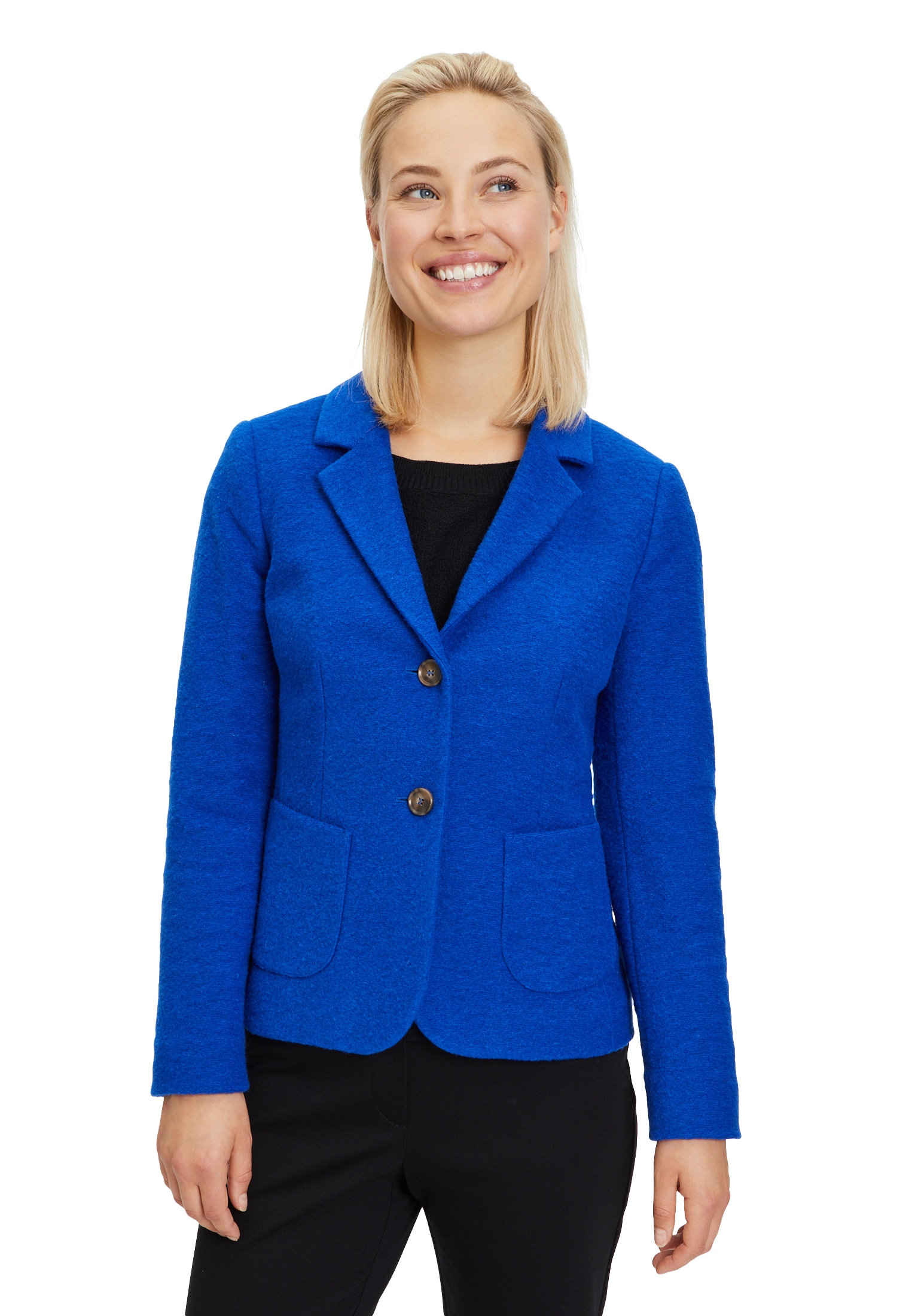 Betty Barclay Kurzblazer "Betty Barclay Wollblazer mit aufgesetzten Taschen günstig online kaufen