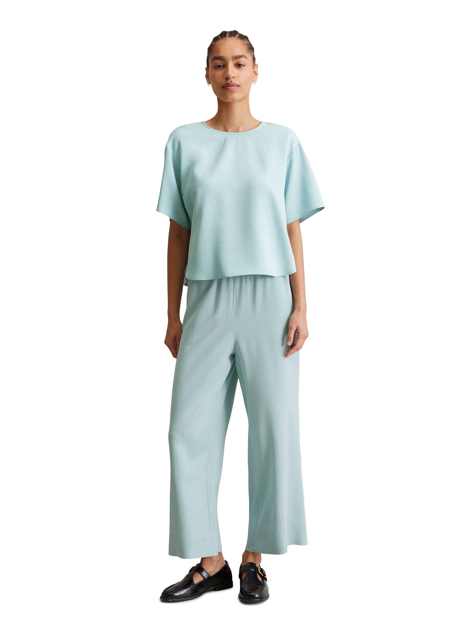Marc O'Polo DENIM Kurzarmbluse »aus TENCEL™ Lyocell«