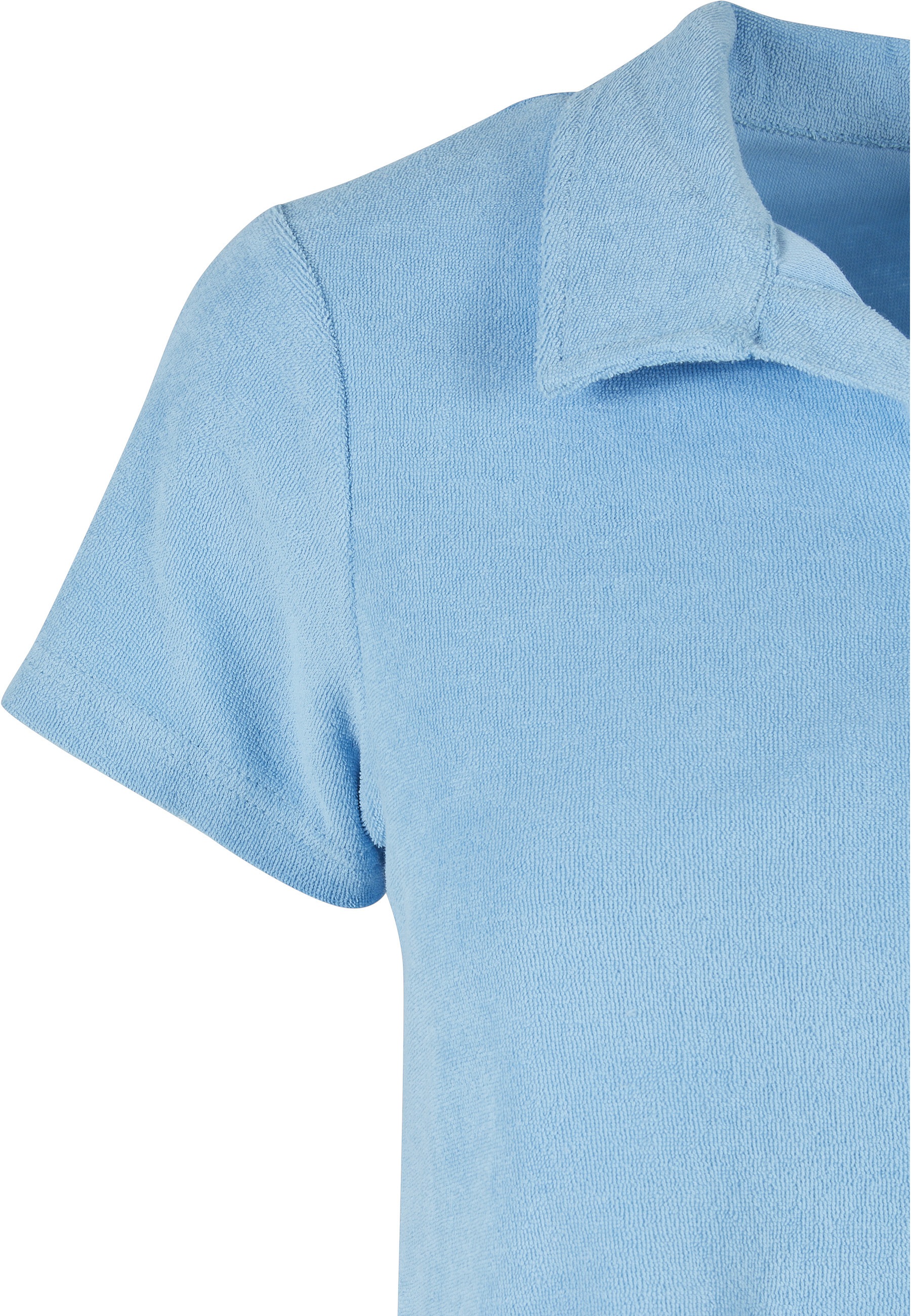 URBAN CLASSICS Kurzarmshirt »Urban Classics Damen Ladies Towel Polo Tee« 1 Stk.