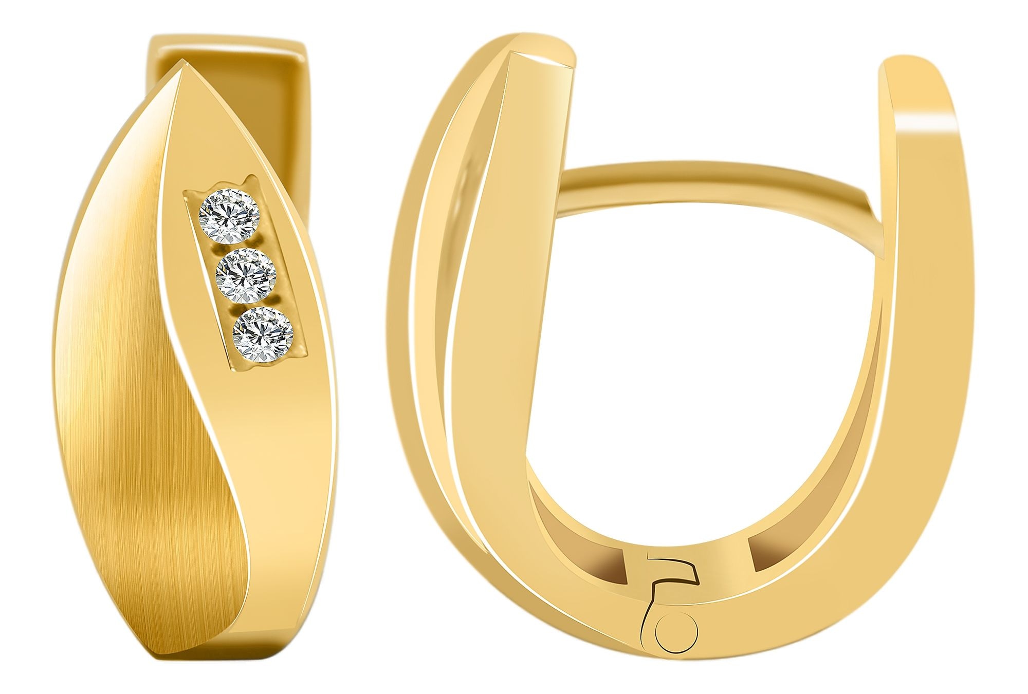 Adelia´s Klappcreolen »Damen Ohrringe – Klappcreole aus 925 Silber« Eine schöne Geschenkidee für jeden Anlass