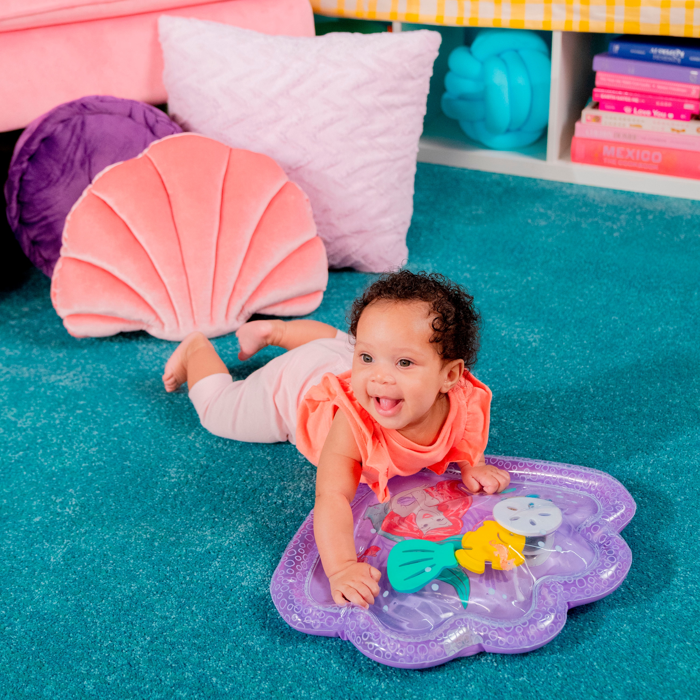 Bright Starts Spielmatte »The little Mermaid Sea TreasuresTummy Time Water Mat«