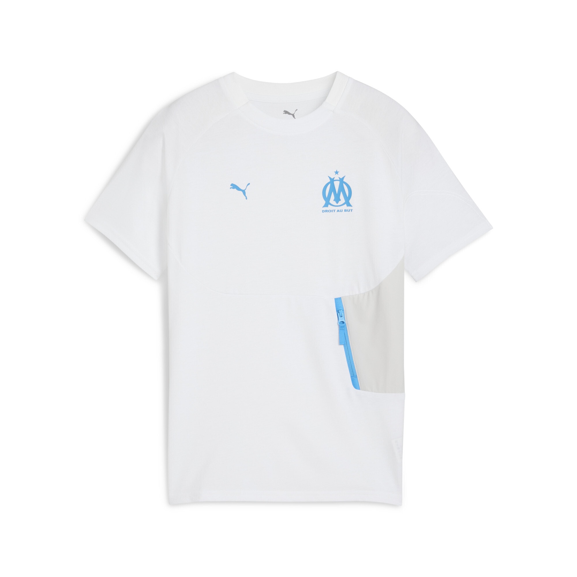 PUMA "Olympique de Marseille PUMATECH Pocket T-Shirt Jugendliche"