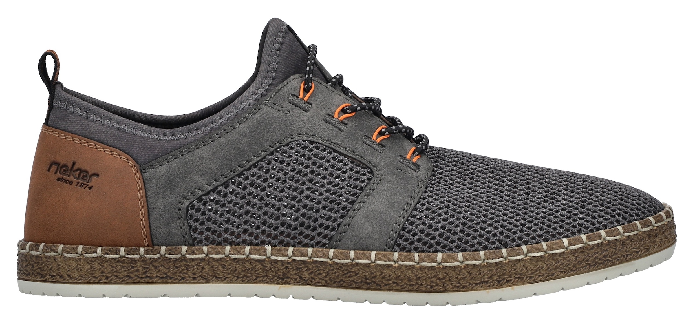 Rieker Slip-On Sneaker, Schlupfschuh, Slipper, Freizeitschuh, elastischer Einstieg, Gummizug