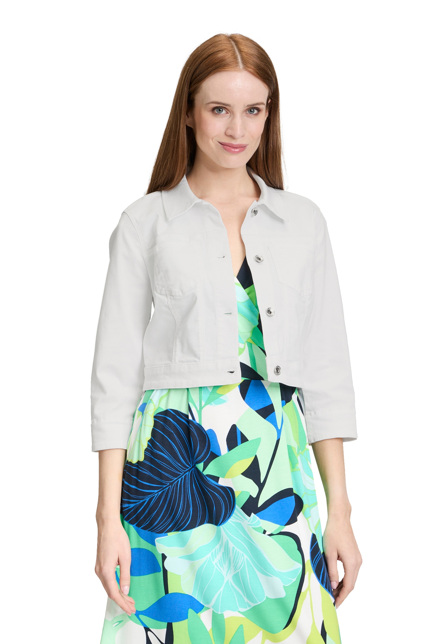 Betty Barclay Jackenblazer "Betty Barclay Damen Jeansjacke mit 3/4 Arm" Mat günstig online kaufen