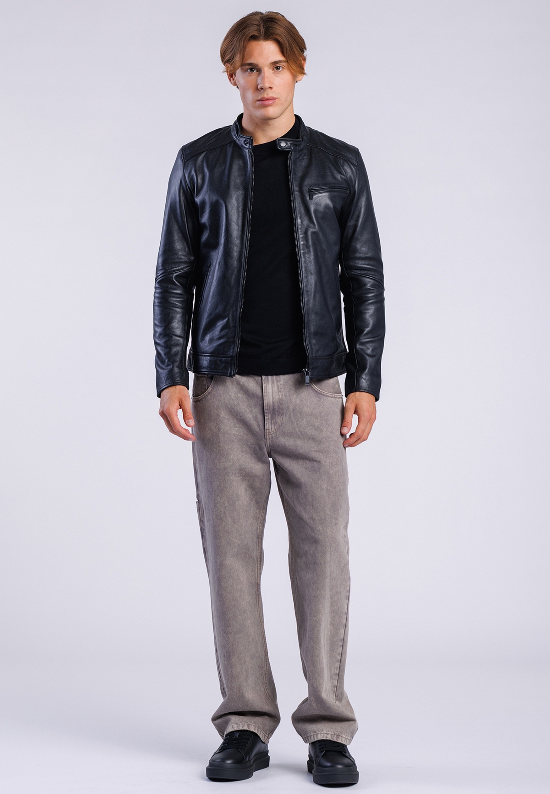 Freaky Nation Lederjacke »Lucky Jim-FN NYV«