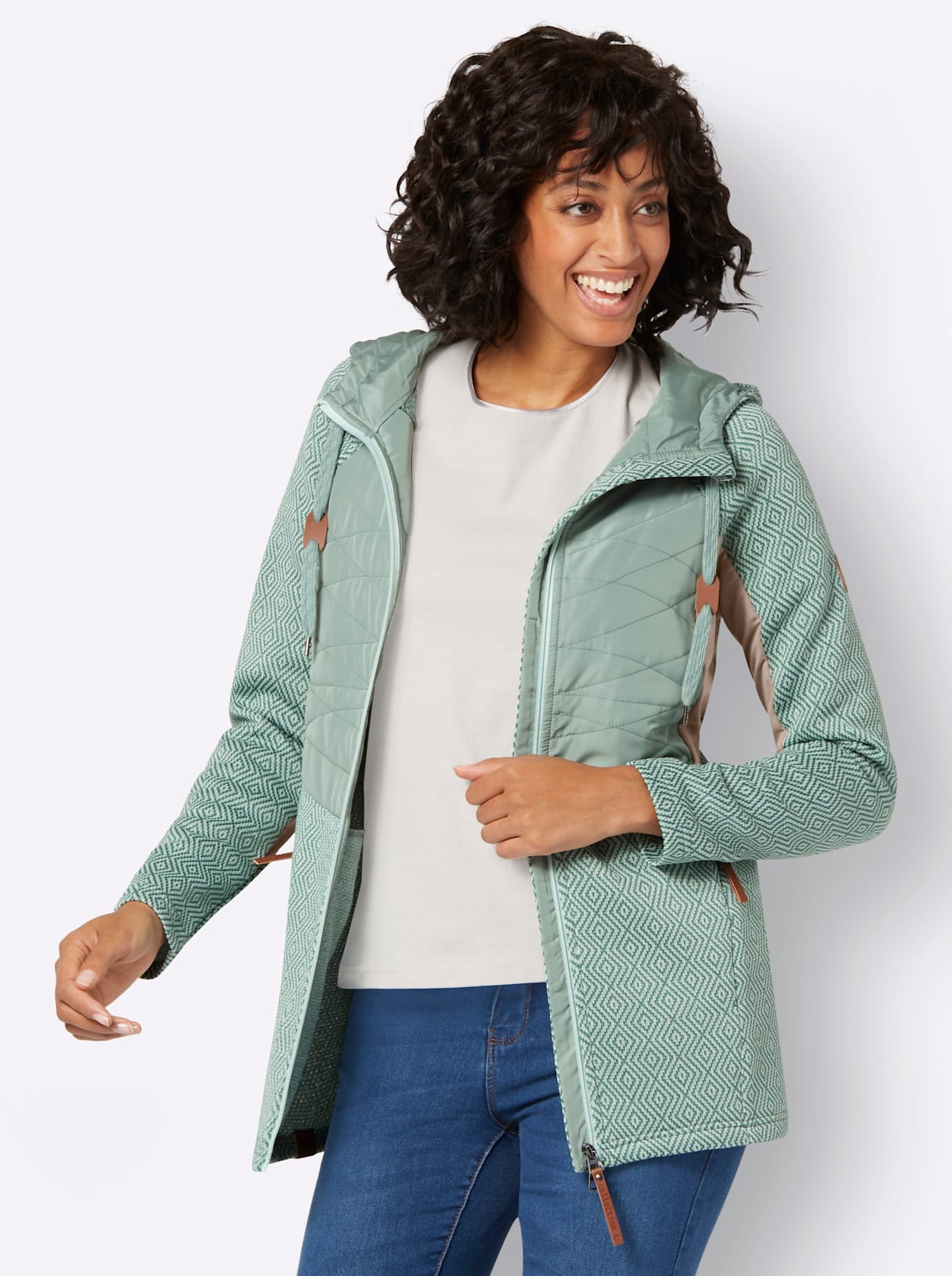 Casual Looks Strickfleecejacke