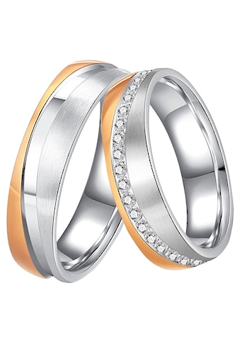 Trauring »Schmuck Geschenk Edelstahl Trauring Ehering Partnerring LIEBE«