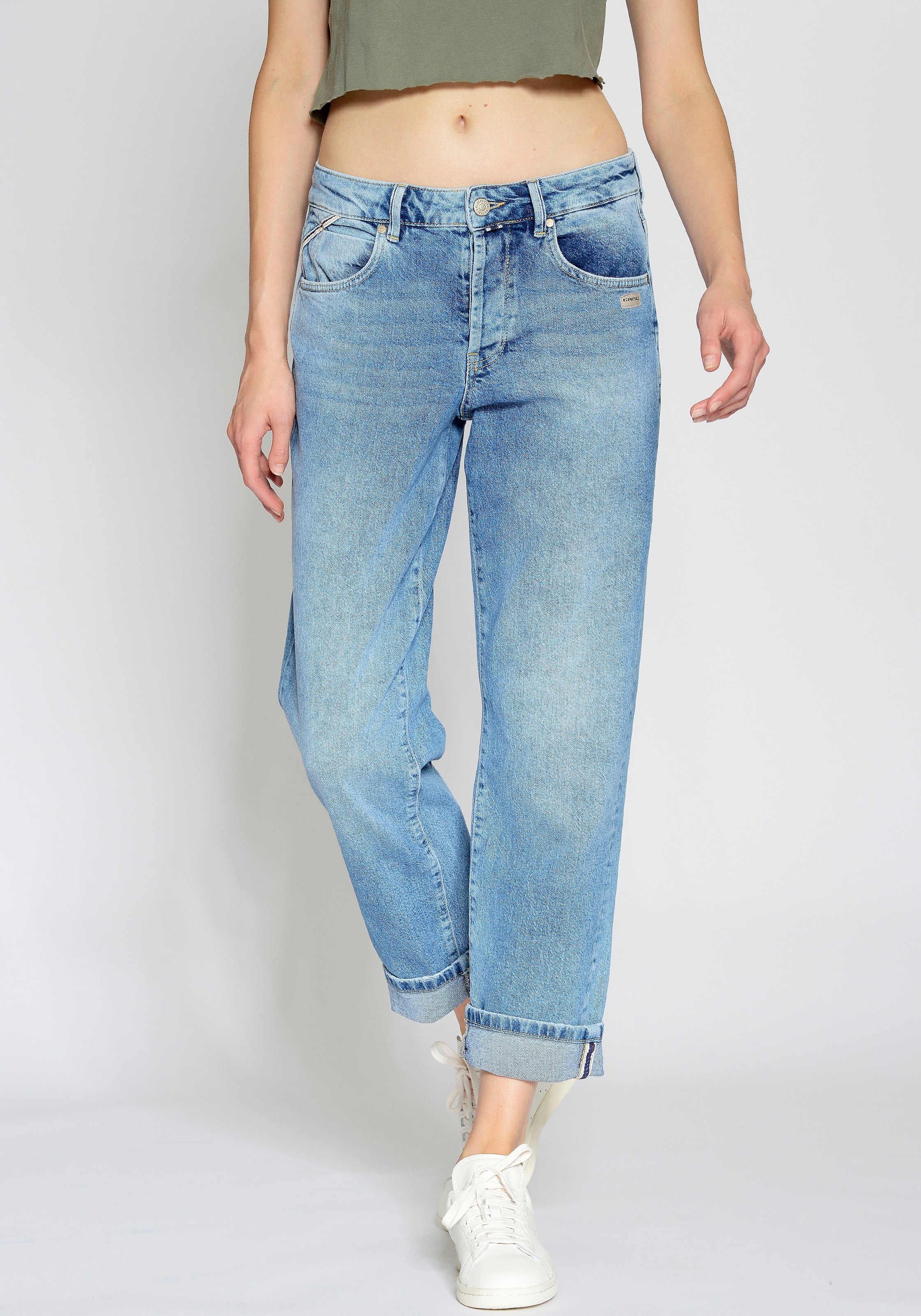 GANG Straight-Jeans "94THELMA", mit Detail oberhalb der Münztasche günstig online kaufen