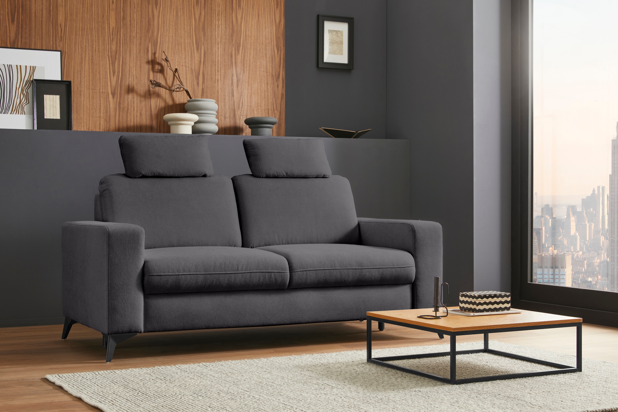 Home affaire 2,5-Sitzer "Lolland" mit Federkern, auch mit abwischbarem Bezu günstig online kaufen