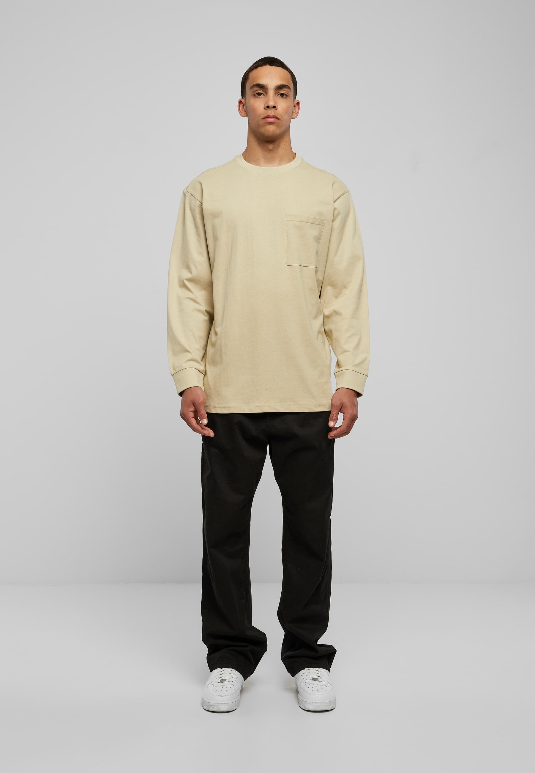 URBAN CLASSICS T-Shirt »Urban Classics Herren Heavy Oversized Pocket Longsleeve«, (1 tlg.)