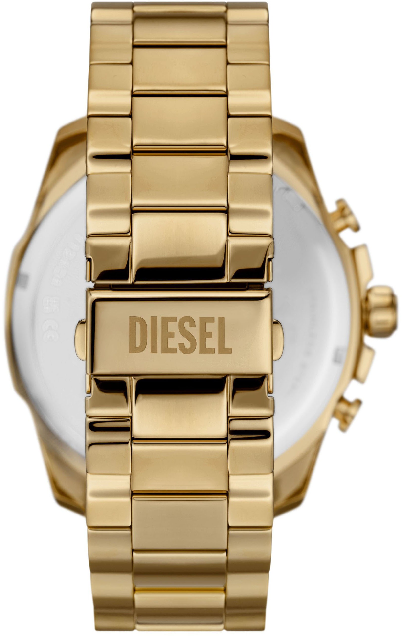 Diesel Chronograph »MEGA CHIEF«, Quarzuhr, Armbanduhr, Herrenuhr, Stoppfunktion, Edelstahlarmband