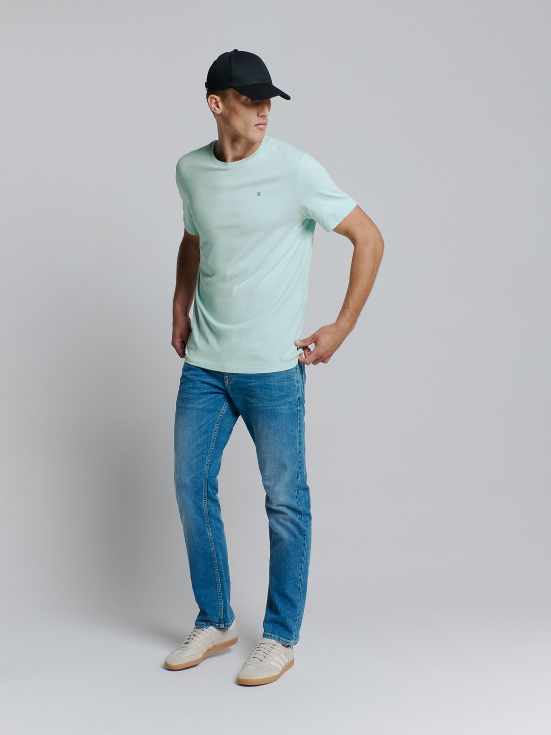 NO EXCESS T-Shirt »No Excess Basic Rundhals T-Shirt T-Shirt Crewneck Solid Basic«