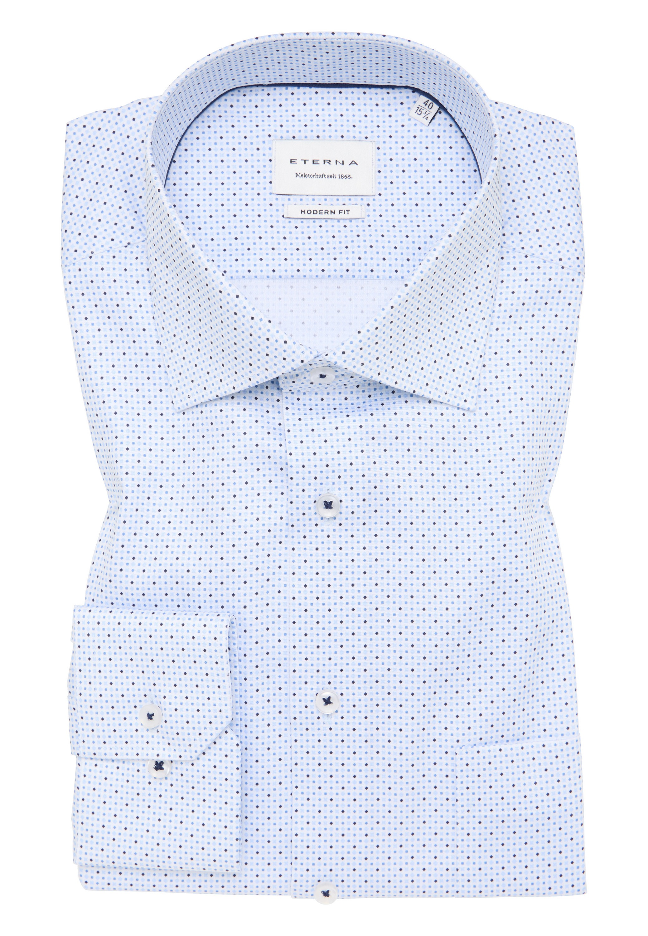 Eterna Langarmhemd »MODERN FIT« NON IRON (bügelfrei)