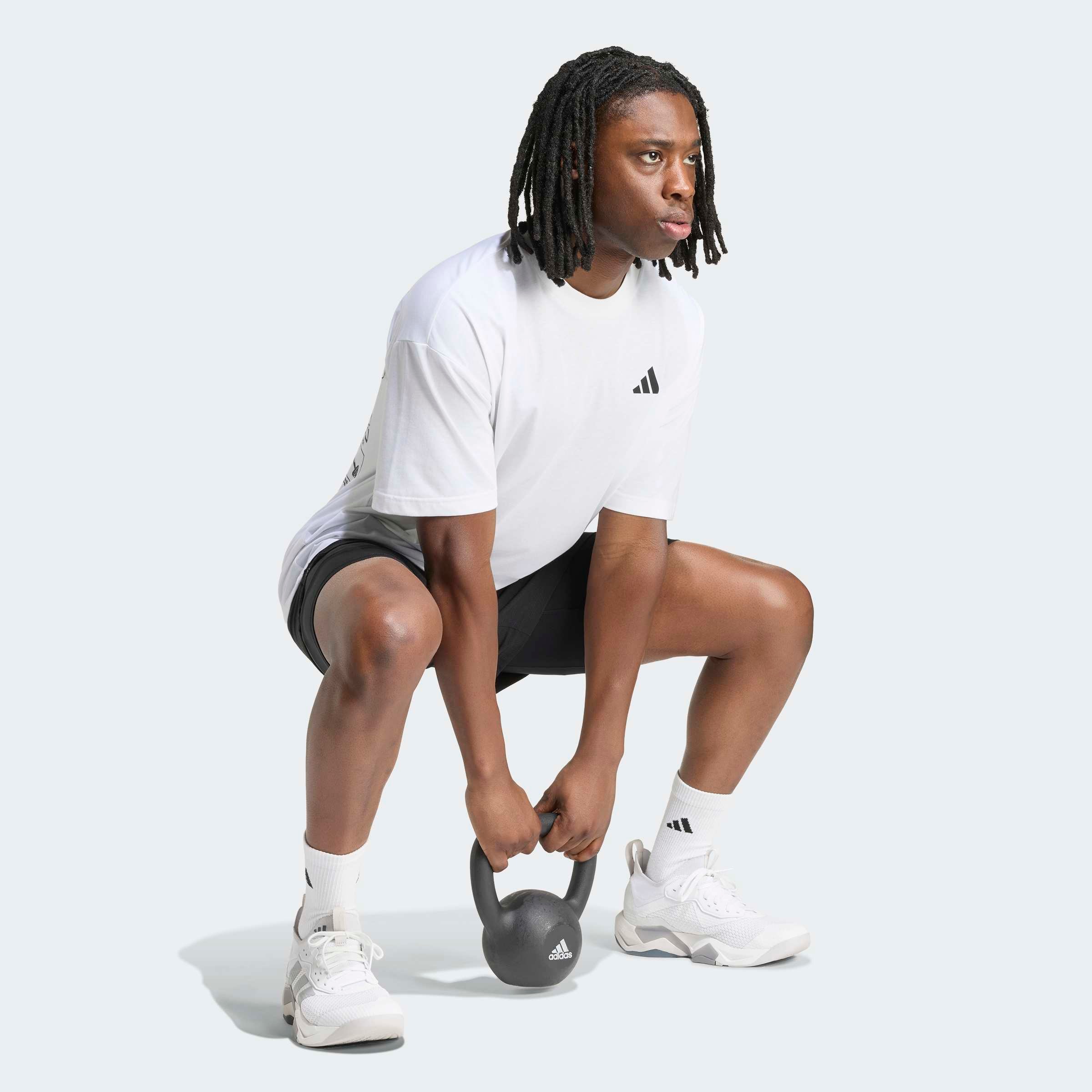 adidas Performance T-Shirt »M FUN TRAIN G T« mit climacool®, aus Polyester und Baumwolle