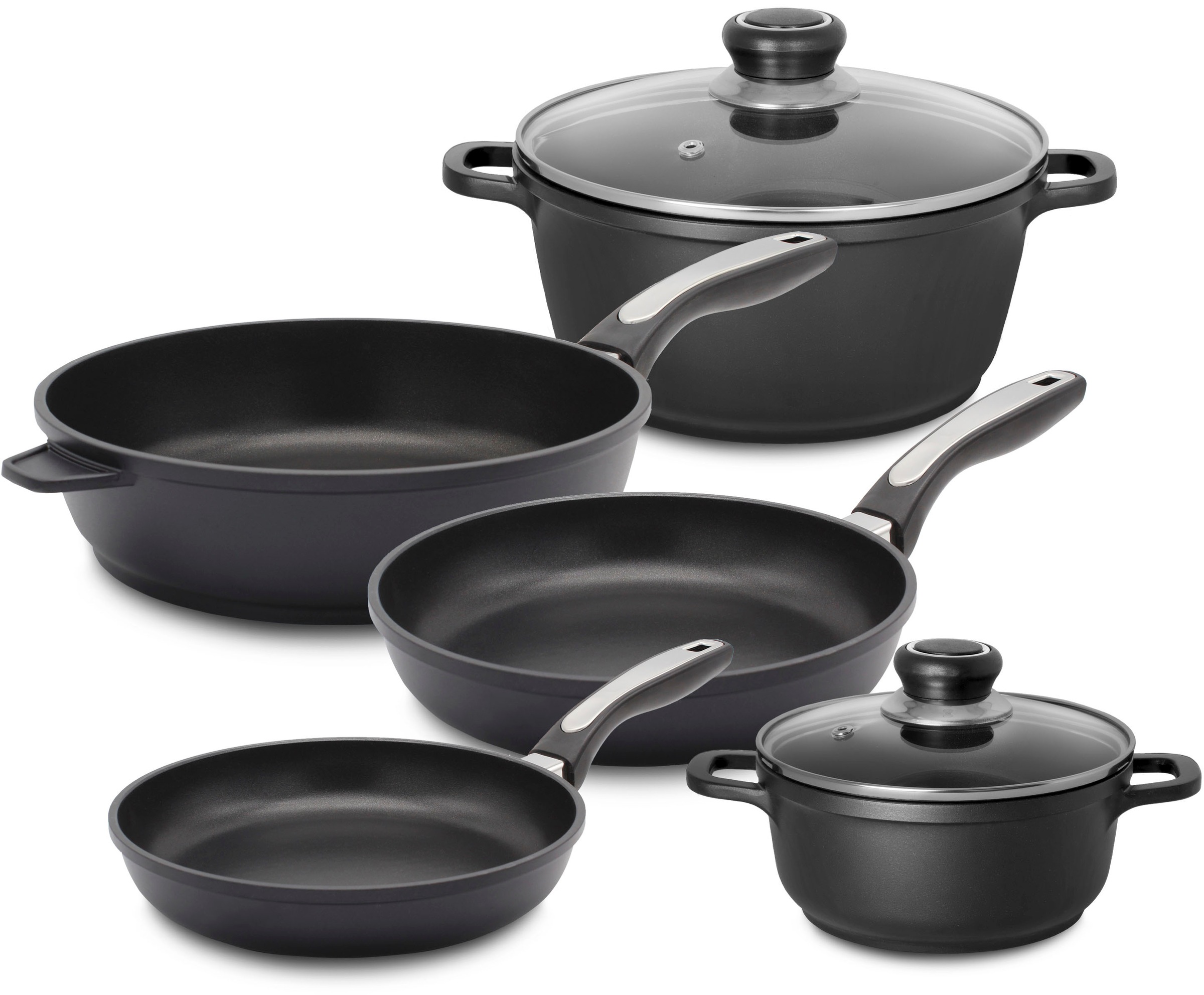 Krüger Topf-Set "Delta" Set, 7 Stk. tlg. Aluminiumguss günstig online kaufen