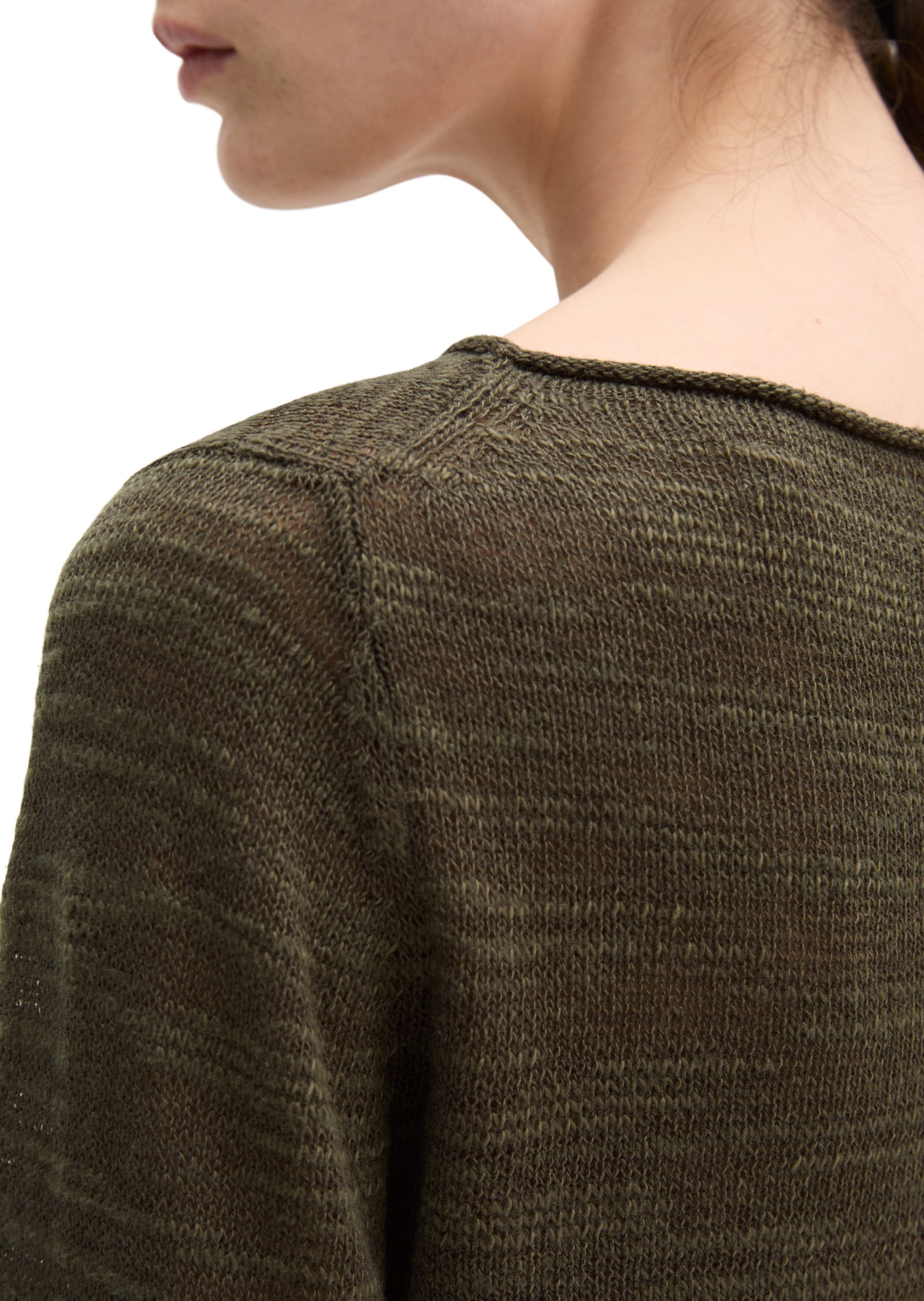 Marc O'Polo Strickpullover »aus Leinen-Baumwolle-Mix«