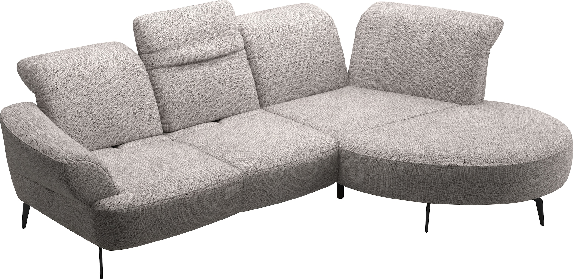 sit&more Ecksofa »Dance, L-Form, inkl. Sitztiefenverstellung«, inkl. Click&Seat, optional mit Kopfteilverstellung