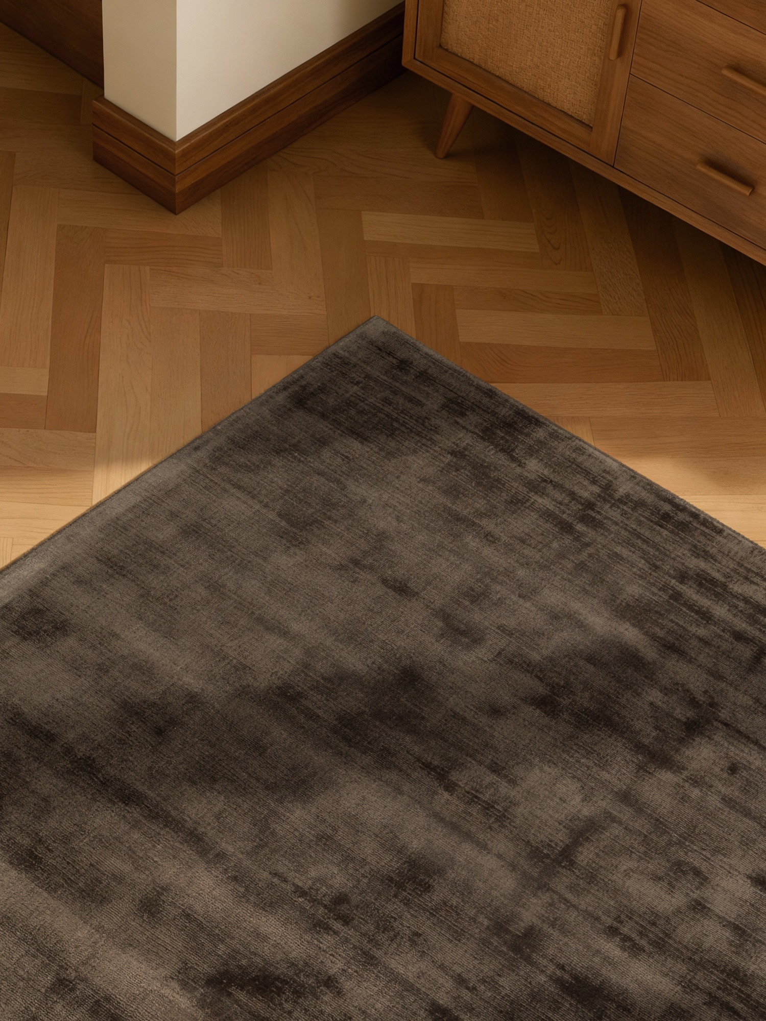 vikosa Teppich »Jane« rechteckig 10 mm Höhe Dezenter Glanz, Weich, Seidenoptik, Viskose, Wohnzimmer, Schlafzimmer