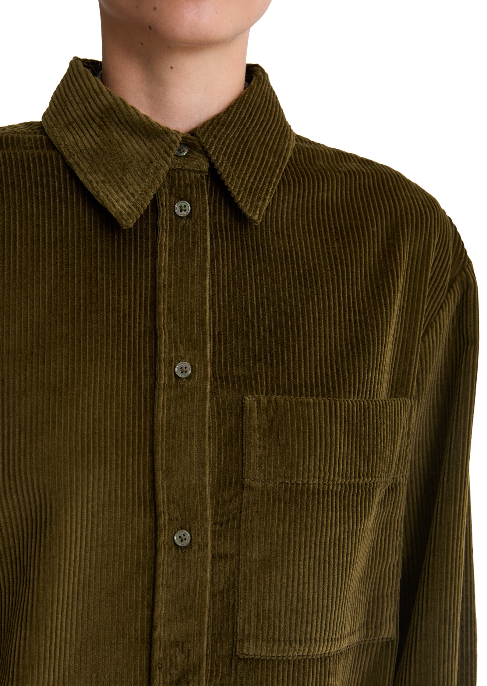 Marc O'Polo Long Sleeve Blouse Mossy Olive 42 3