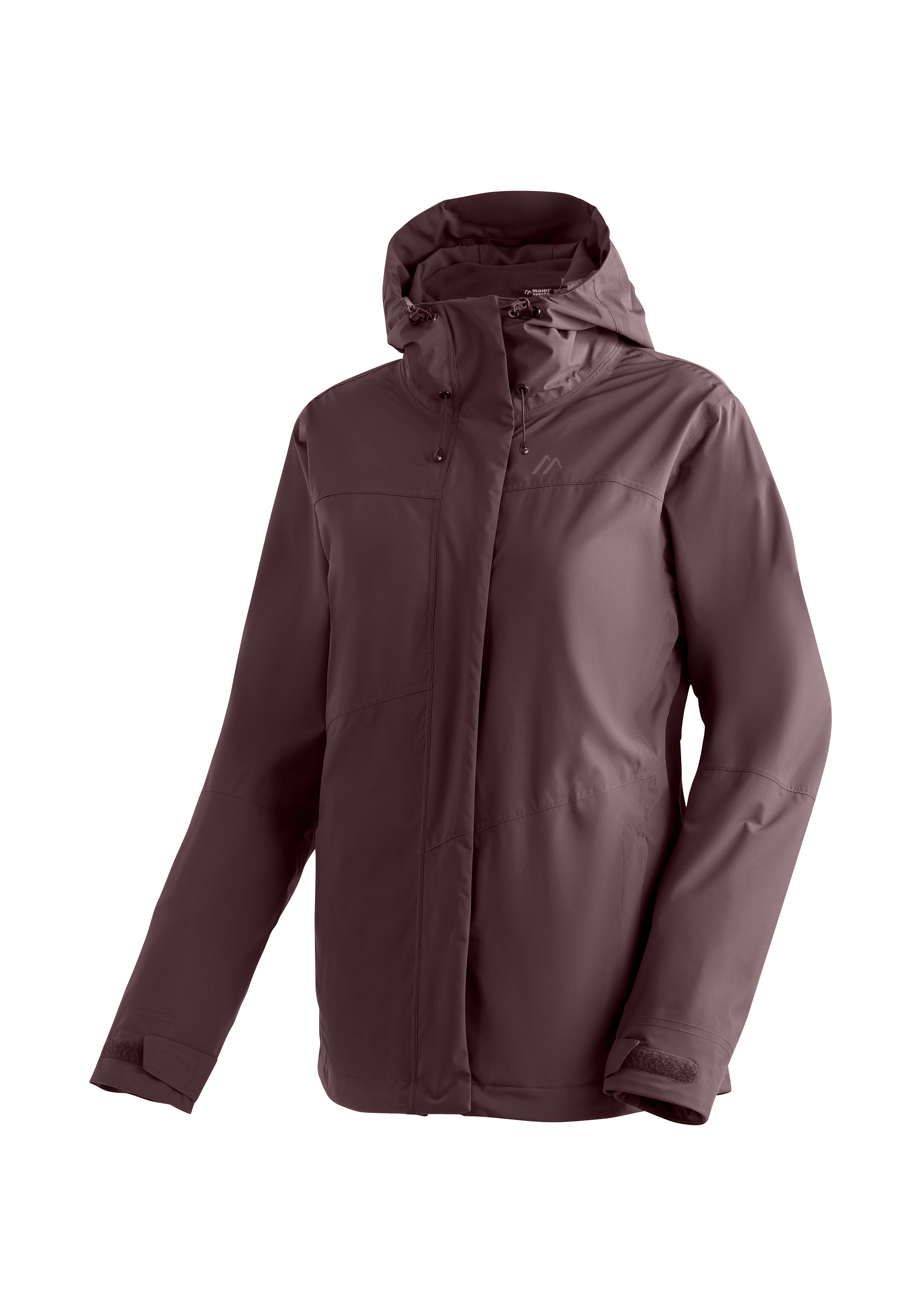 Maier Sports Regenjacke "Metor 3in1 W" warme Damen Jacke mit Kapuze, Winterjacke wasserdicht atmungsaktiv