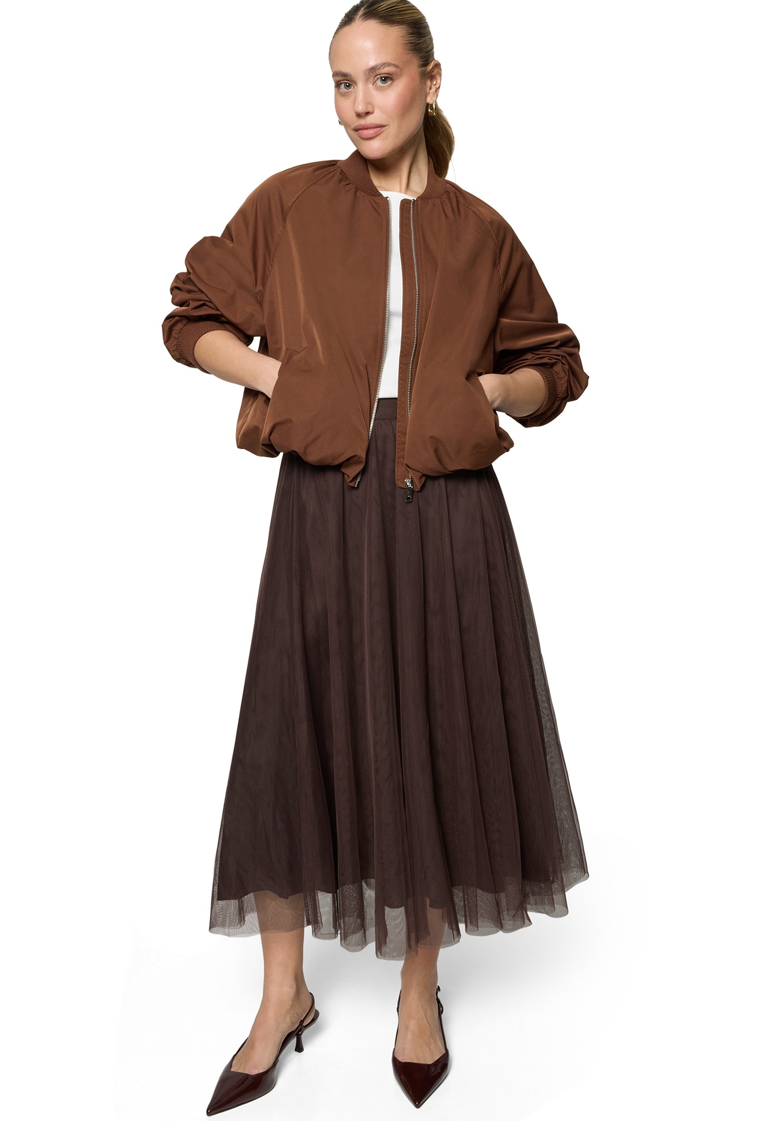 Zero Midirock »Damen mit elastischem Bund« Material