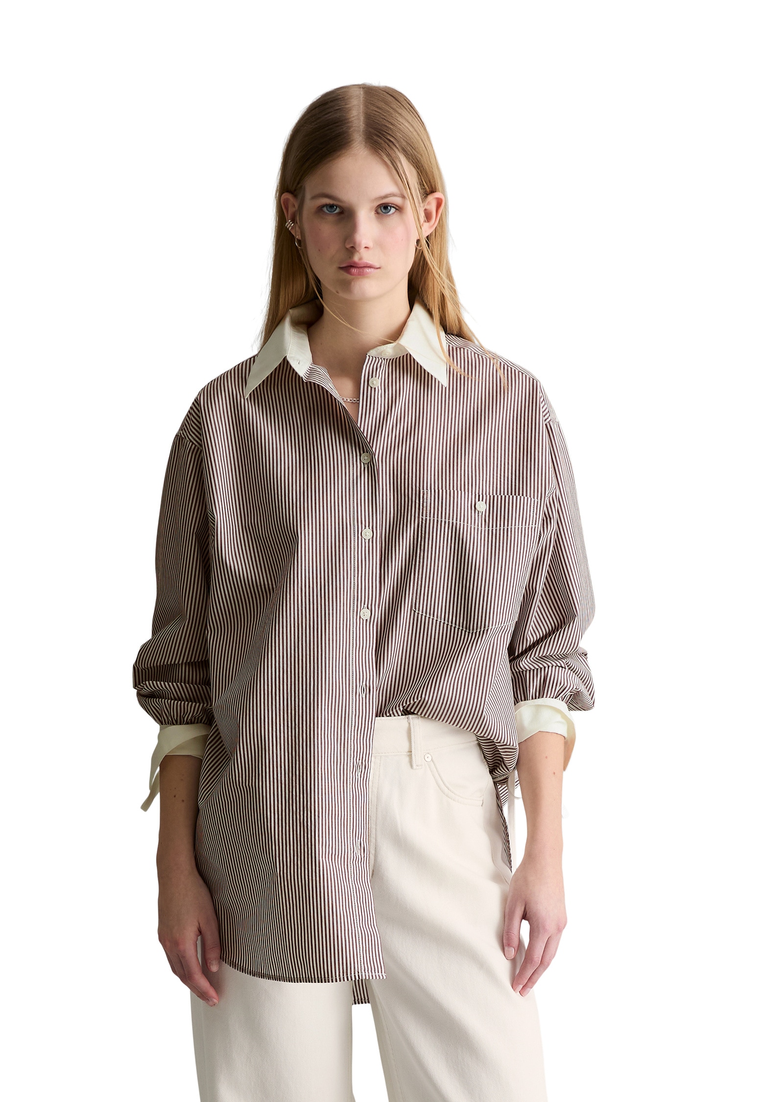 Marc OPolo DENIM Langarmbluse "aus Papertouch Popeline" günstig online kaufen