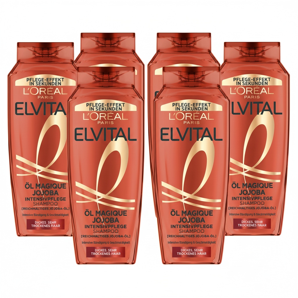 L'ORÉAL PARIS Haarshampoo »ELVITAL ÖL MAGIQUE JOJOBA SHAMPOO« Für sehr trockenes Haar, kraftvolle Formel mit Jojoba-Öl.