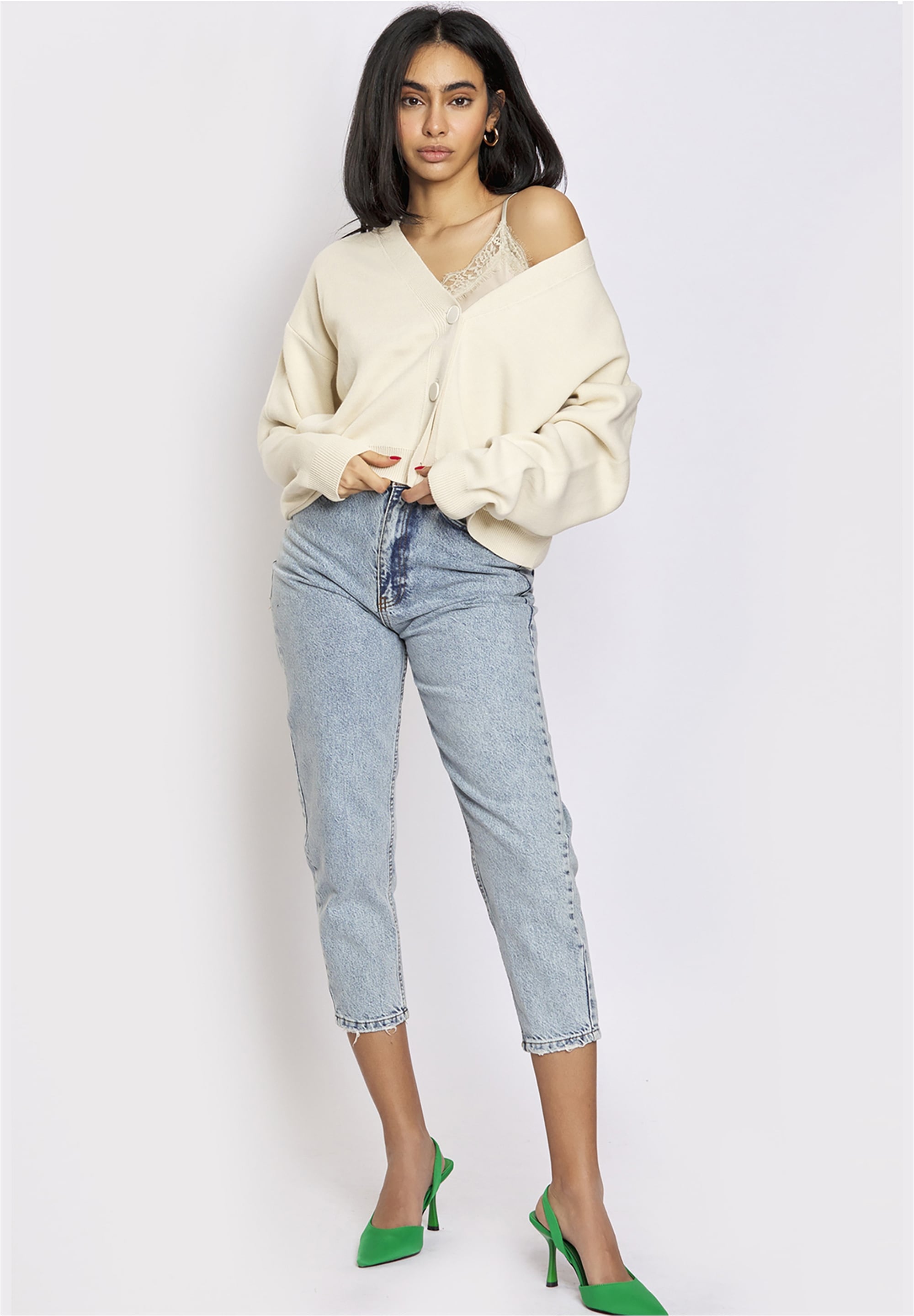 freshlions Strickjacke »Aylen«, mit kurzem Schnitt
