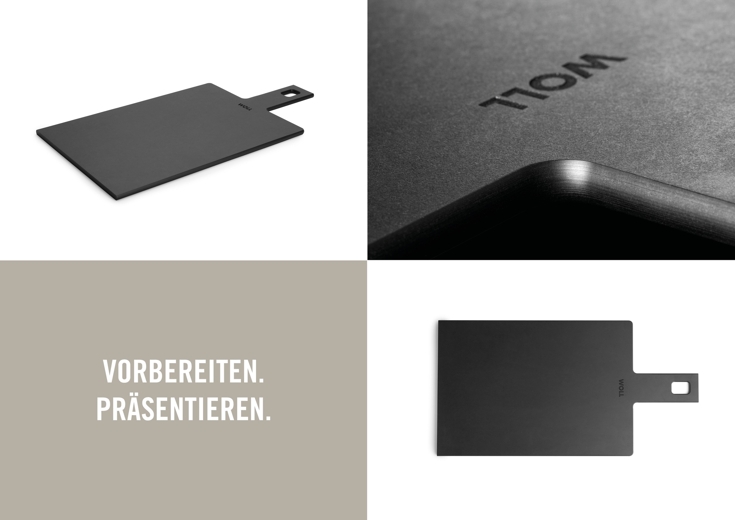 WOLL Servierbrett »Cut & Serve«, (1 St.), aus FSC-zertifiziertem Papierverbundstoff