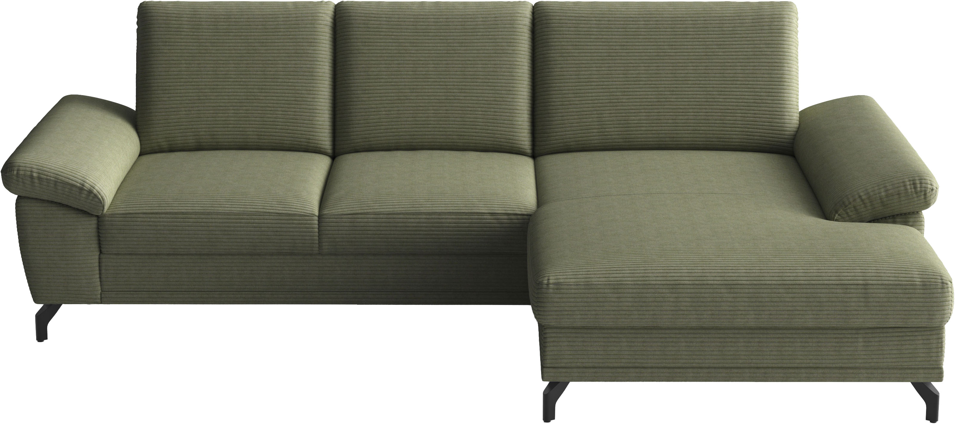 sit&more Ecksofa "Chelsea L-Form, B: 264 cm, Armteil- & Sitztiefenverstellung" optional Schlaffunktion und Bettkasten