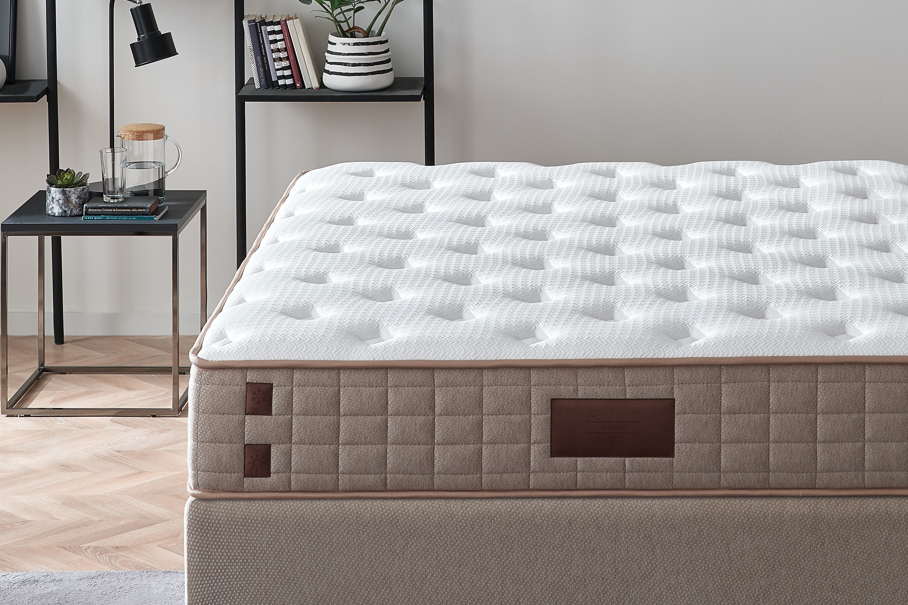 Thumbnail - Yatas Bedding Taschenfederkernmatratze "Majestät First Class Cool& Wool", 30 cm hoch, 406 Federn, (1 St.), spezielles Fe...