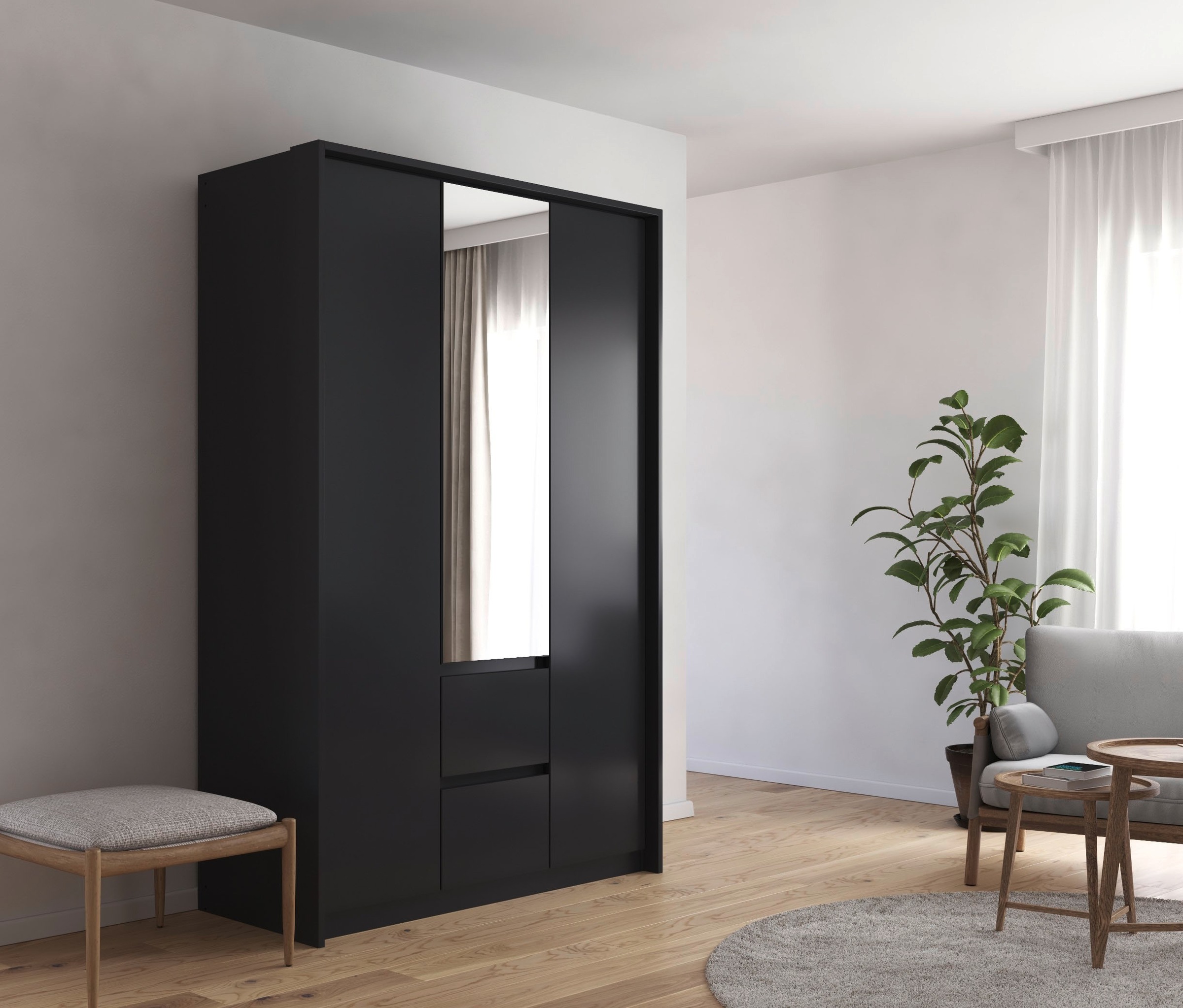 rauch Drehtürenschrank "Mainz mit Spiegel und Passepartout" optional mit Be günstig online kaufen