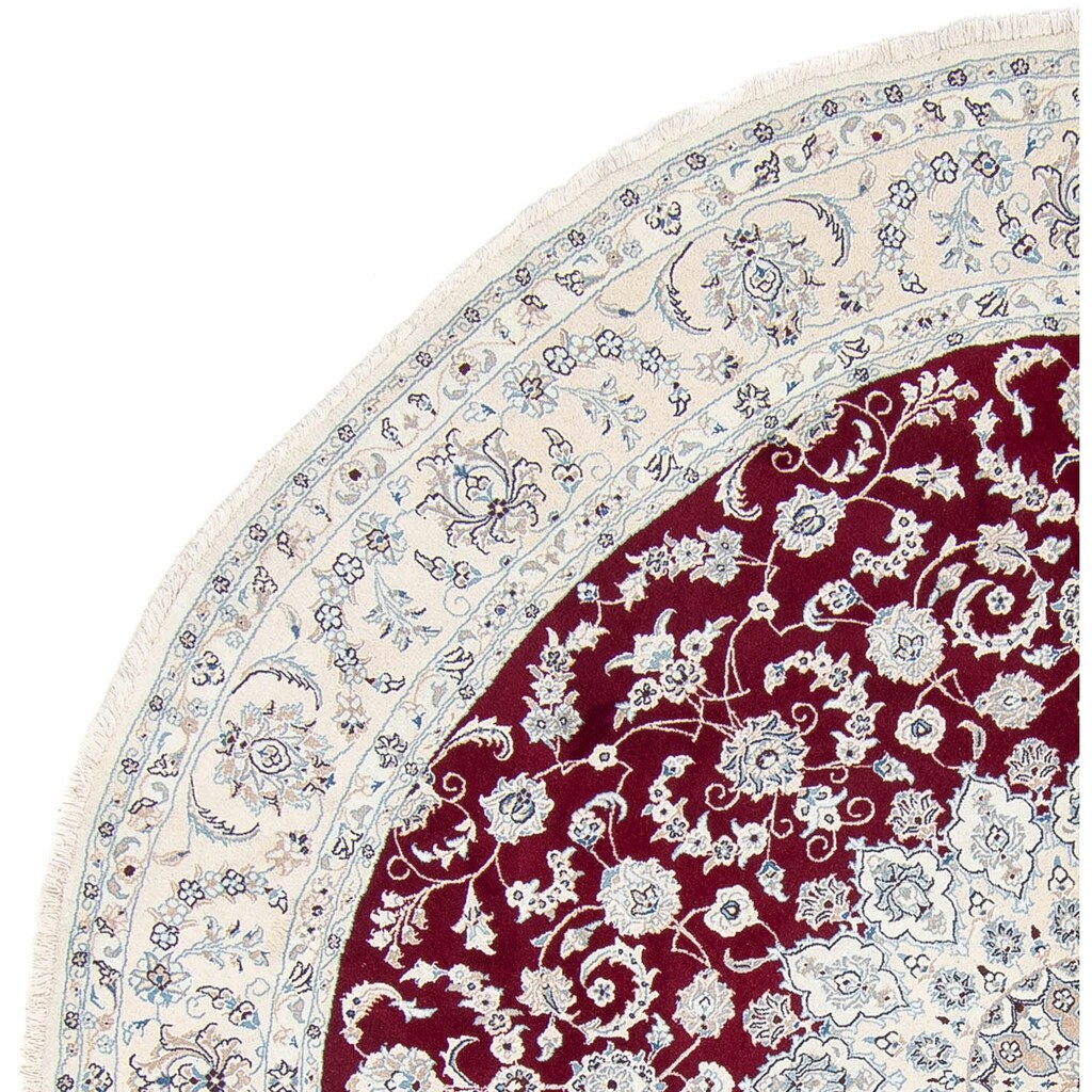morgenland Wollteppich »Nain Medaillon Rosso scuro 300 x 300 cm«, rund