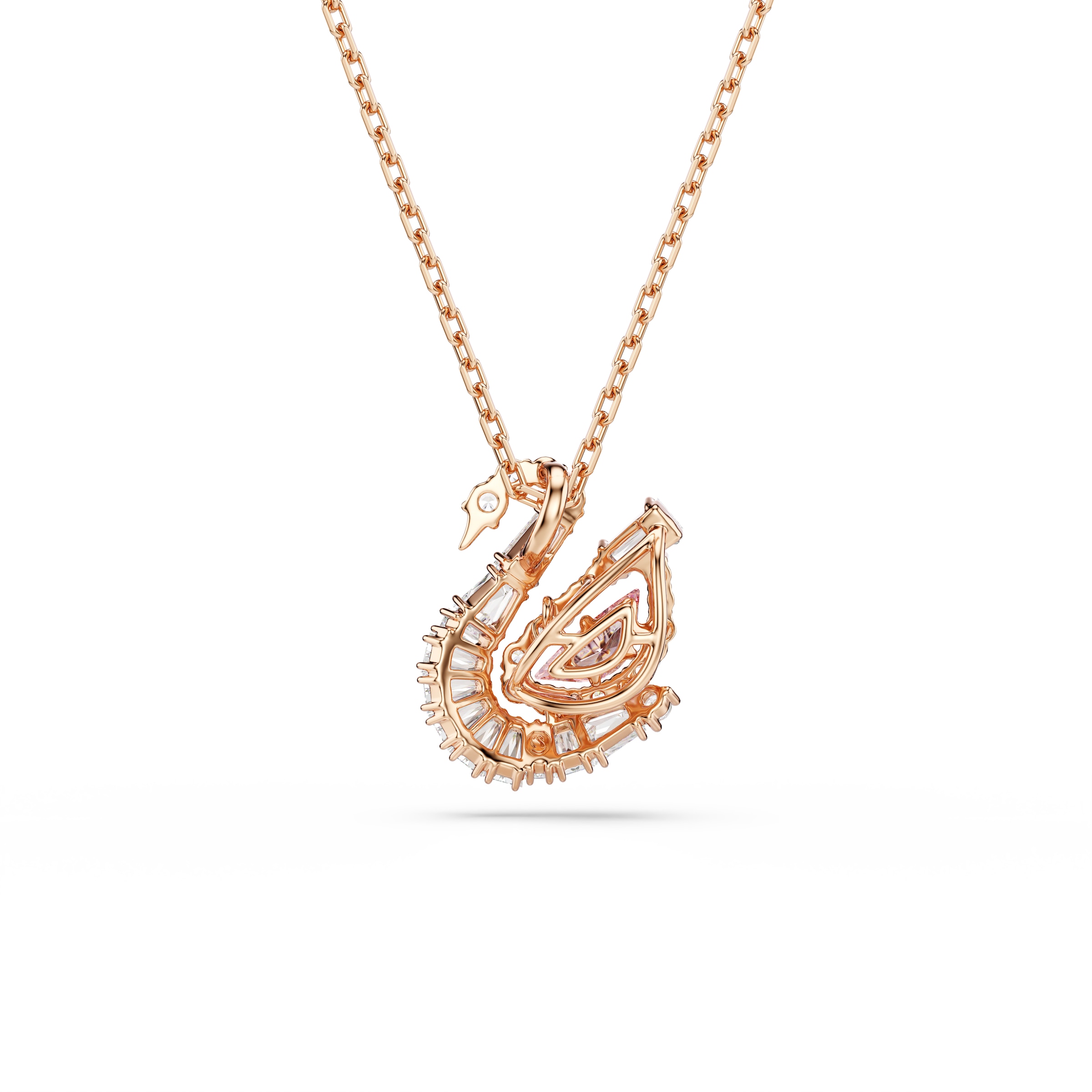 Swarovski Kette mit Anhänger »Schmuck Geschenk Schwan Halskette«, mit Swarovski® Kristall, Swarovski® Zirkonia (synth.)