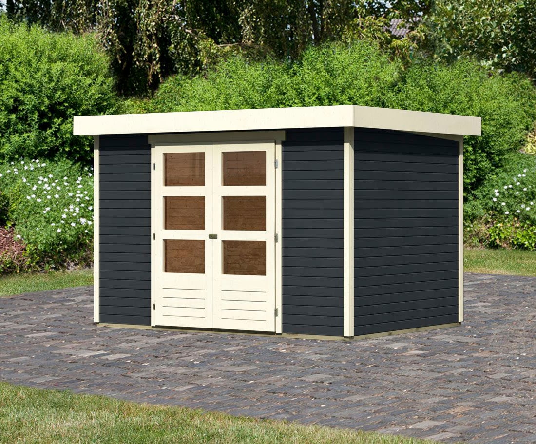 Karibu Gartenhaus »Arnis 4«, naturbelassen oder terragrau kaufen