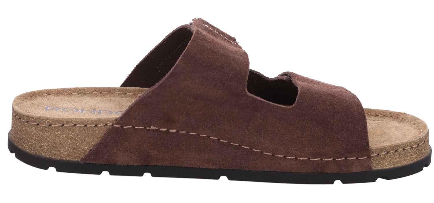 Rohde Pantolette »SOAVE«, Sommerschuh, Strandschuh, Schlappen, Hausschuh mit Klettriemchen