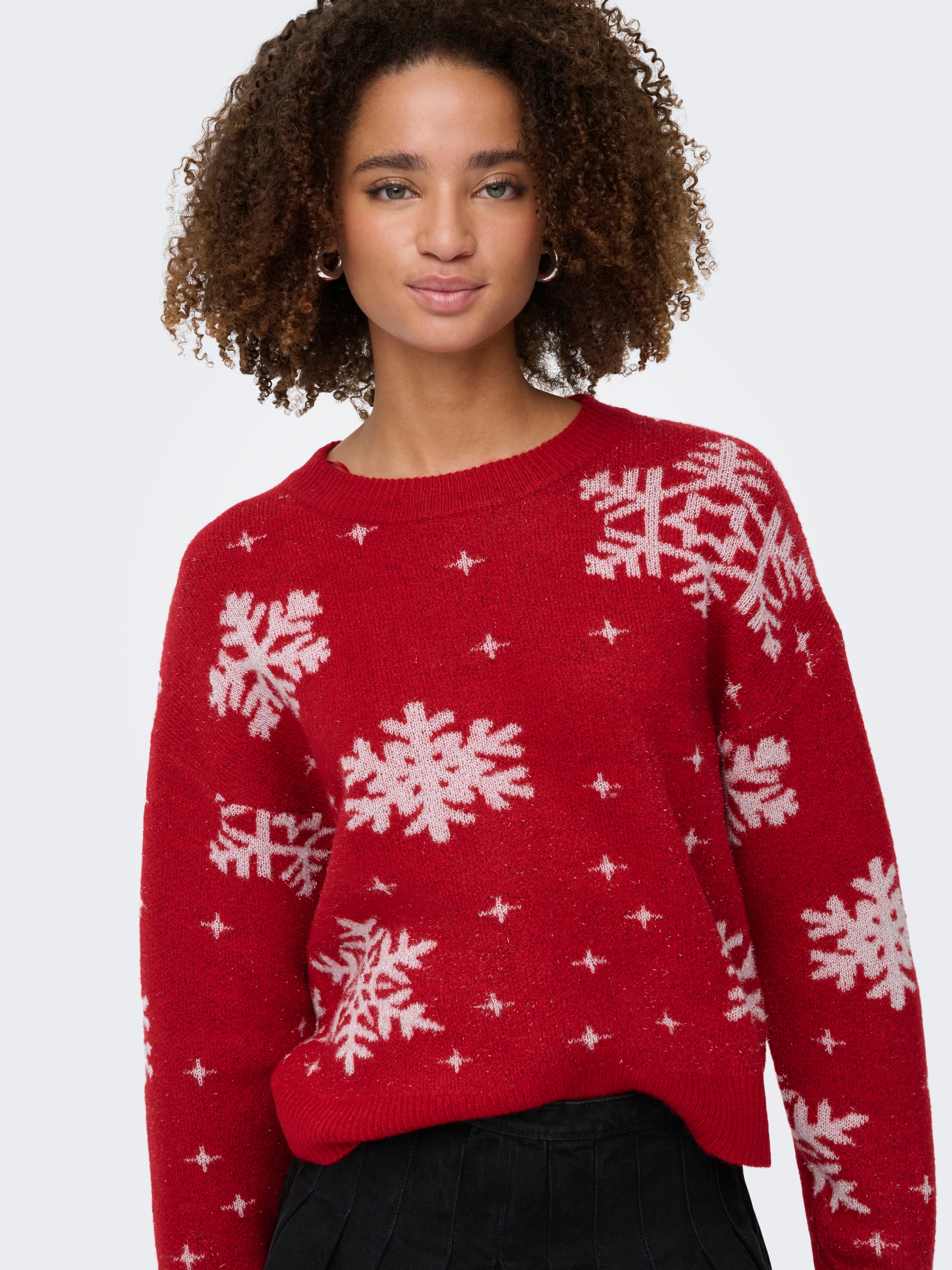 Thumbnail - ONLY Weihnachtspullover "ONLXMAS ROLFA LS ONECK SNOWFLAKES KNT"