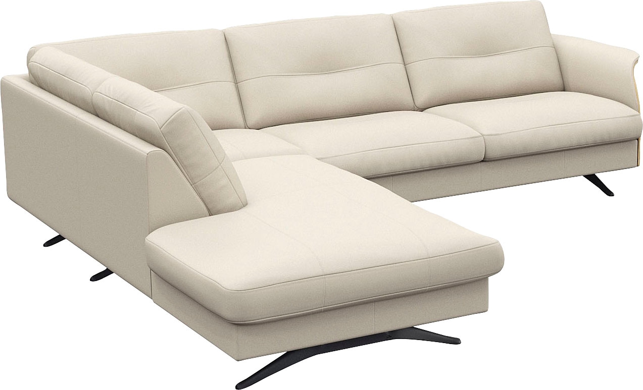 FLEXLUX Ecksofa »Glow bequem und komfortabel durch hochwertigen Sitzaufbau, L-Form«, Skandinavisches Design, In hochwertiger Verarbeitung