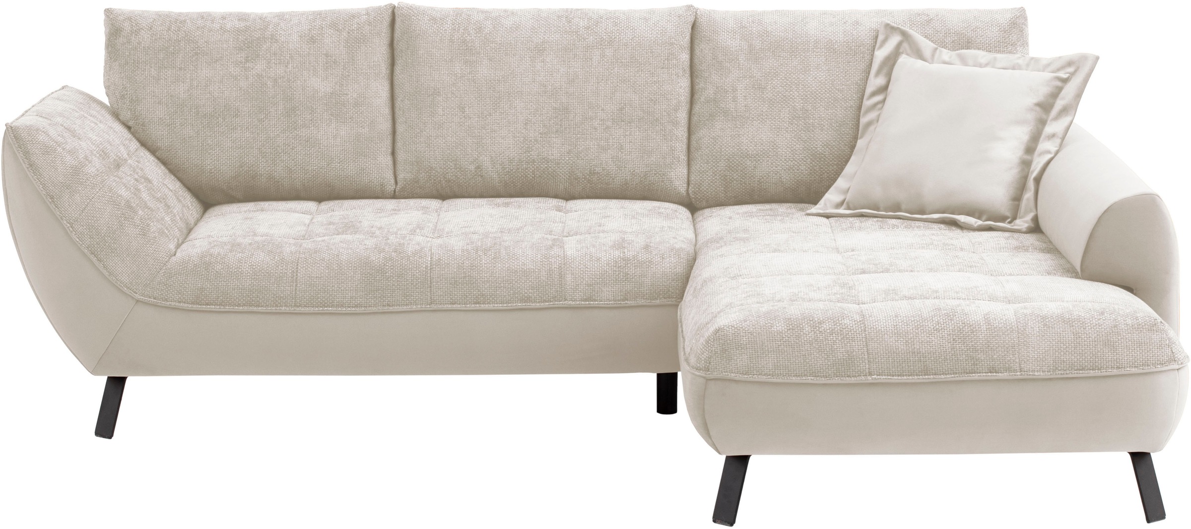 exxpo - sofa fashion Ecksofa "Bellinii, Materialmix, Strukturbezug und pfle günstig online kaufen