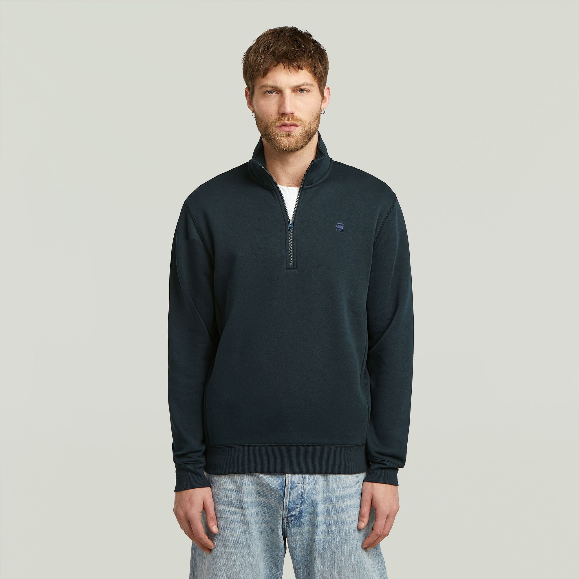 G-STAR Sweatshirt "Premium Core Half Zip", mit Stehkragen günstig online kaufen