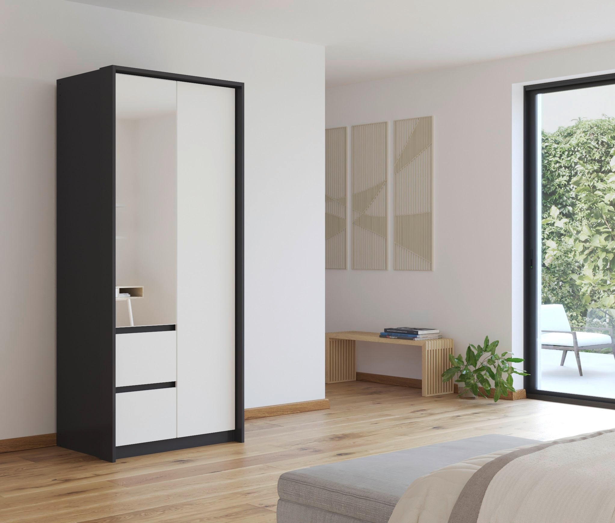 rauch Drehtürenschrank "Mainz mit Spiegel und Passepartout" optional mit Be günstig online kaufen