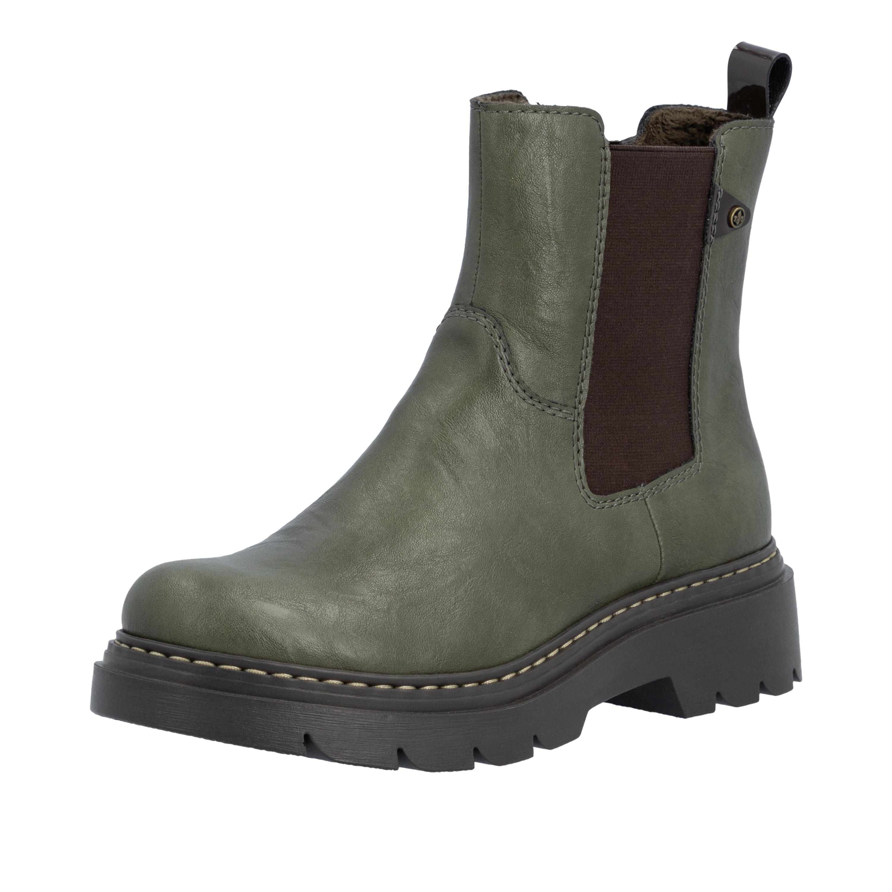 Rieker Chelseaboots Schlupfboots, Stiefelette, Ankleboots mit seitlichem Stretcheinsatz