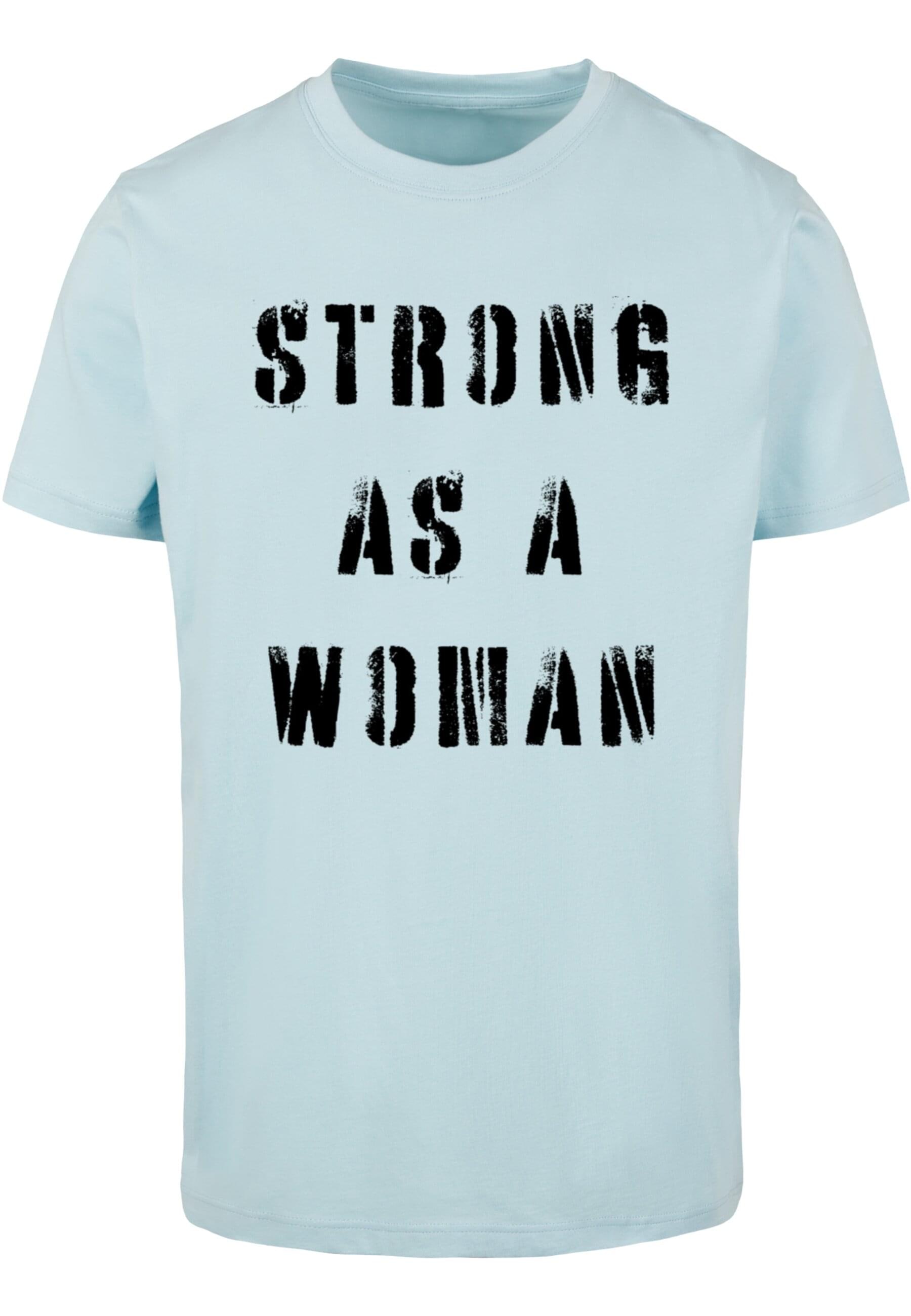 T-Shirt »Merchcode Unisex WD - Strong As A Woman T-Shirt Round Neck«, (1 tlg.)
