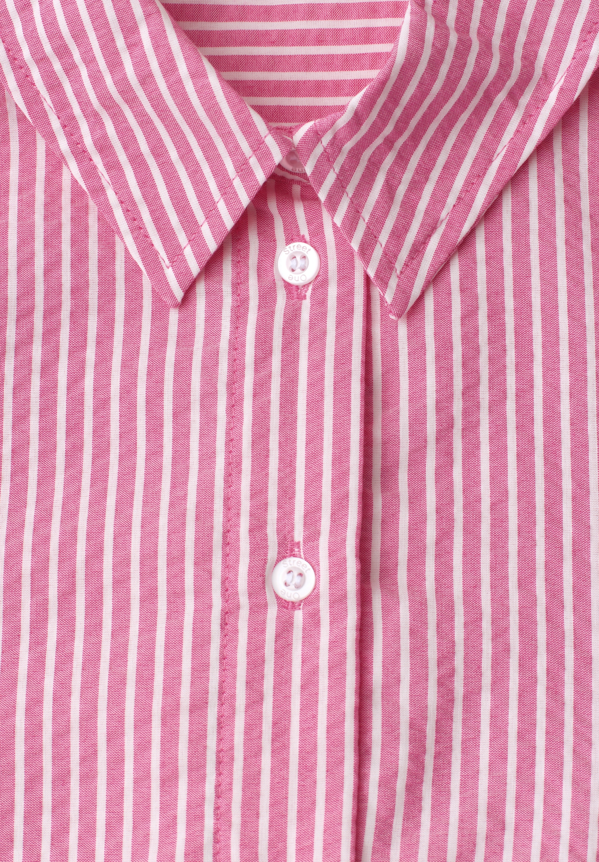 STREET ONE Langarmbluse im Seersucker-Style mit Streifen