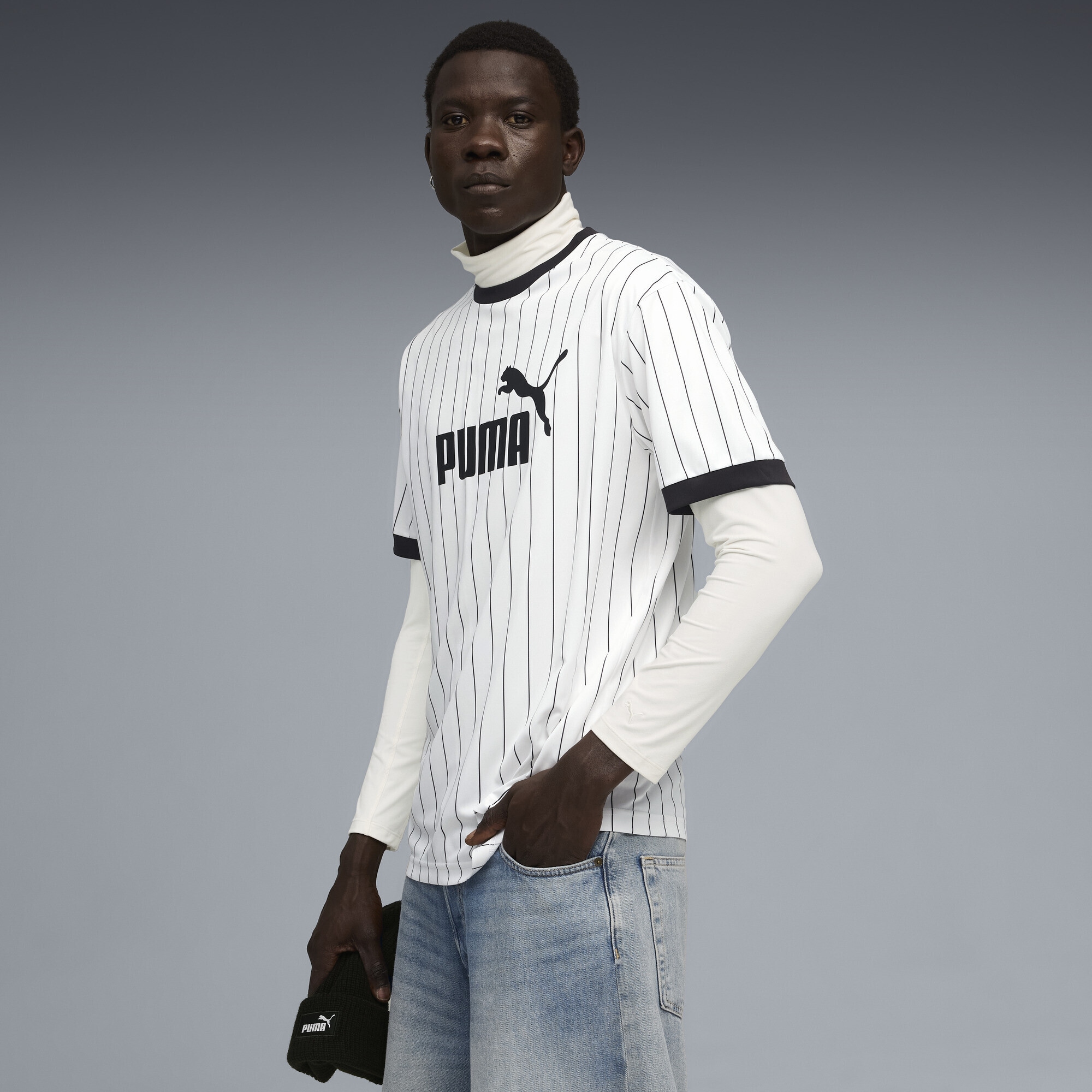 PUMA Trainingsshirt »Essentials Gestreiftes Trikot Herren«
