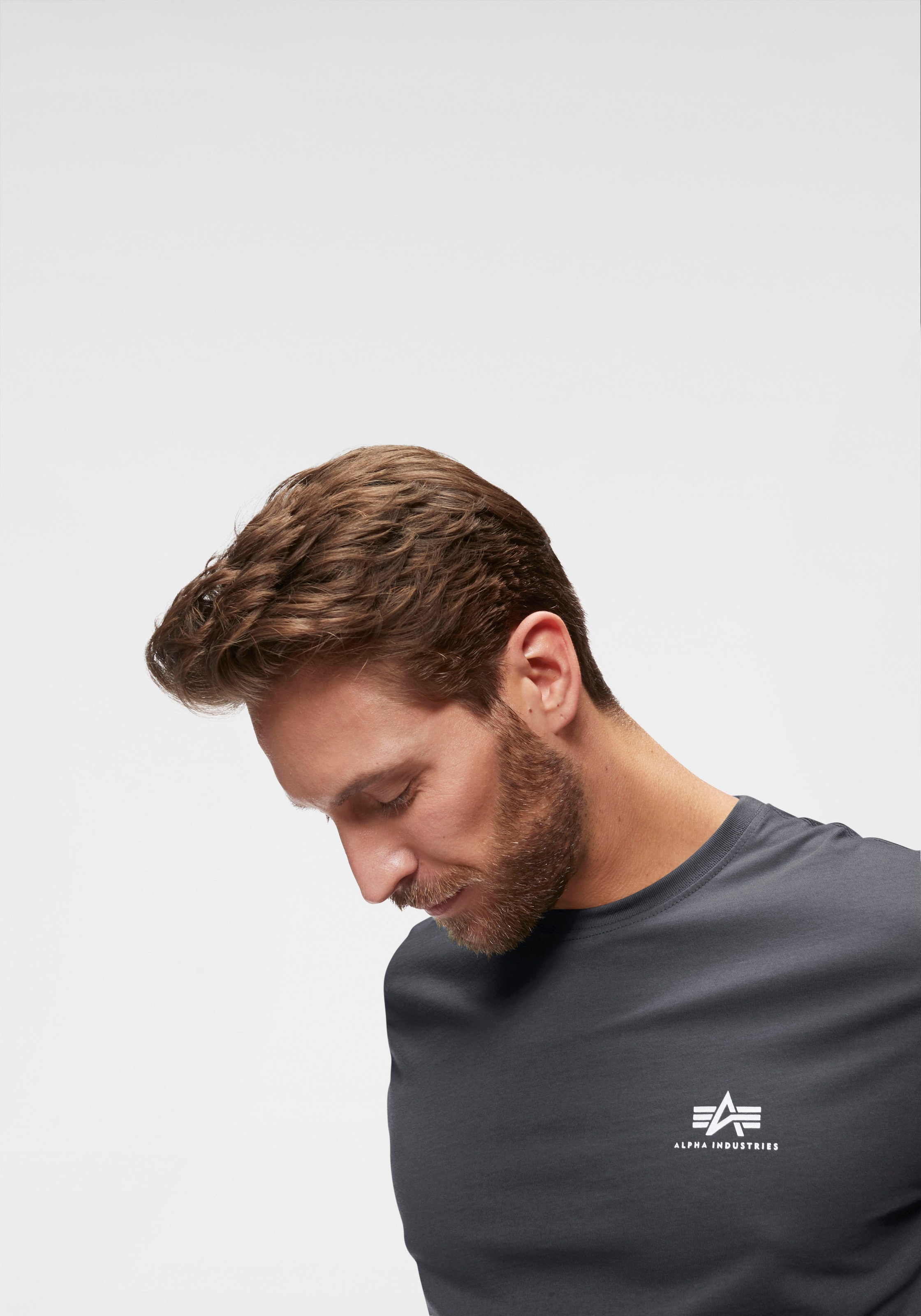 Alpha Industries T-Shirt "Alpha Industries Men - T-Shirts Basic T Small Log günstig online kaufen