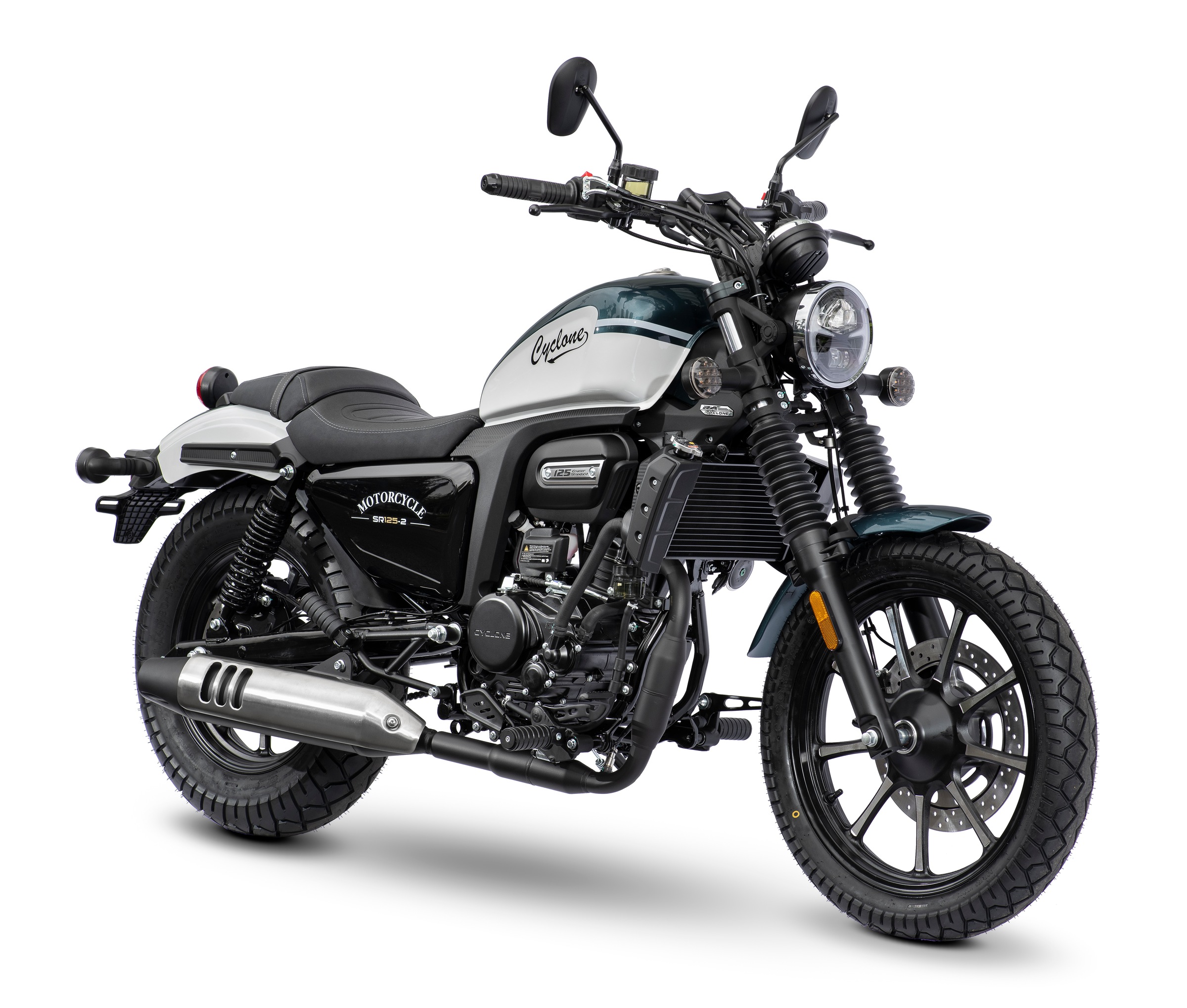 Cyclone Motorrad "RA125 Plus, 125, E5+, Cruiser" 124 cm³ 99 km/h Euro 5+ 15 11 kW, 15 PS, ABS, 125er Chopper, digitales Cockpit